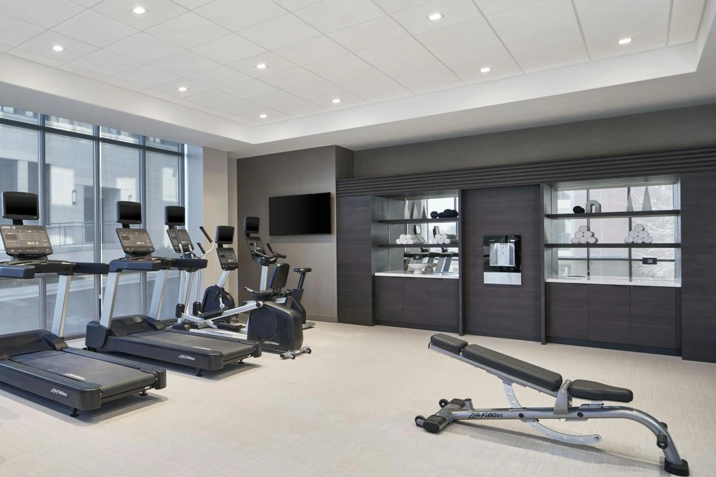 Fitness centre/facilities in AC Hotel by Marriott Auburn