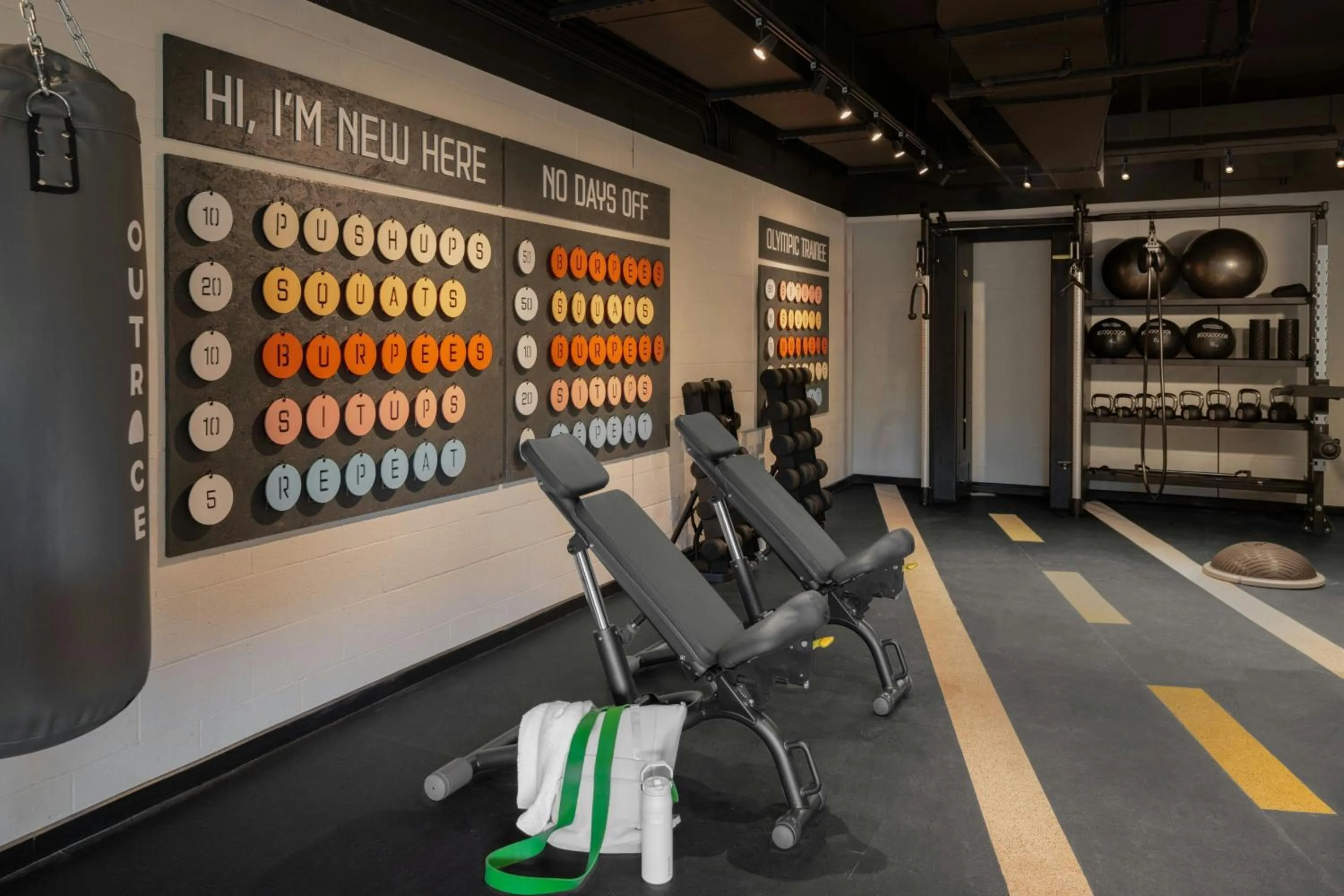 Fitness centre/facilities in Moxy Fayetteville