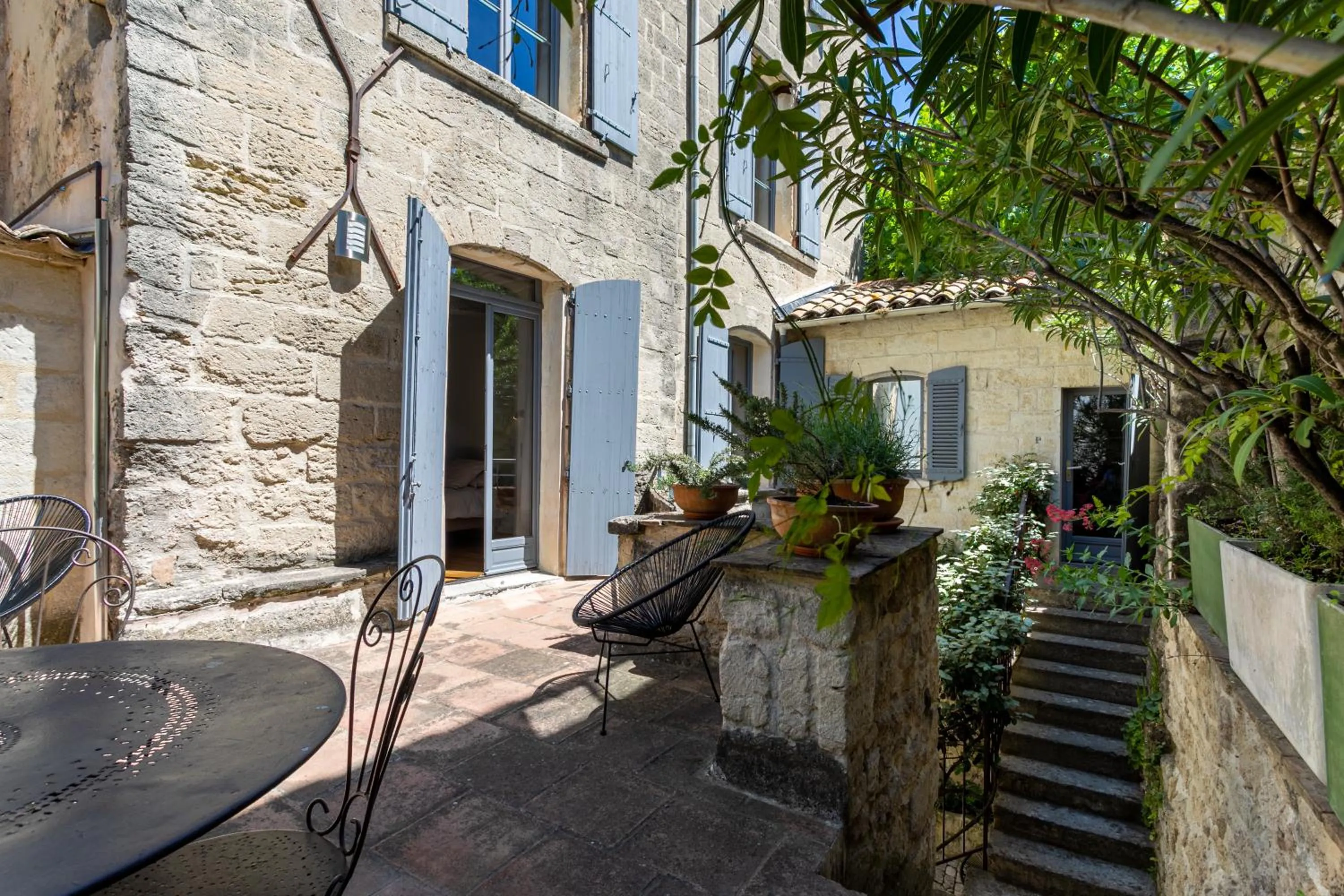 Patio in Boutique Hôtel Entraigues