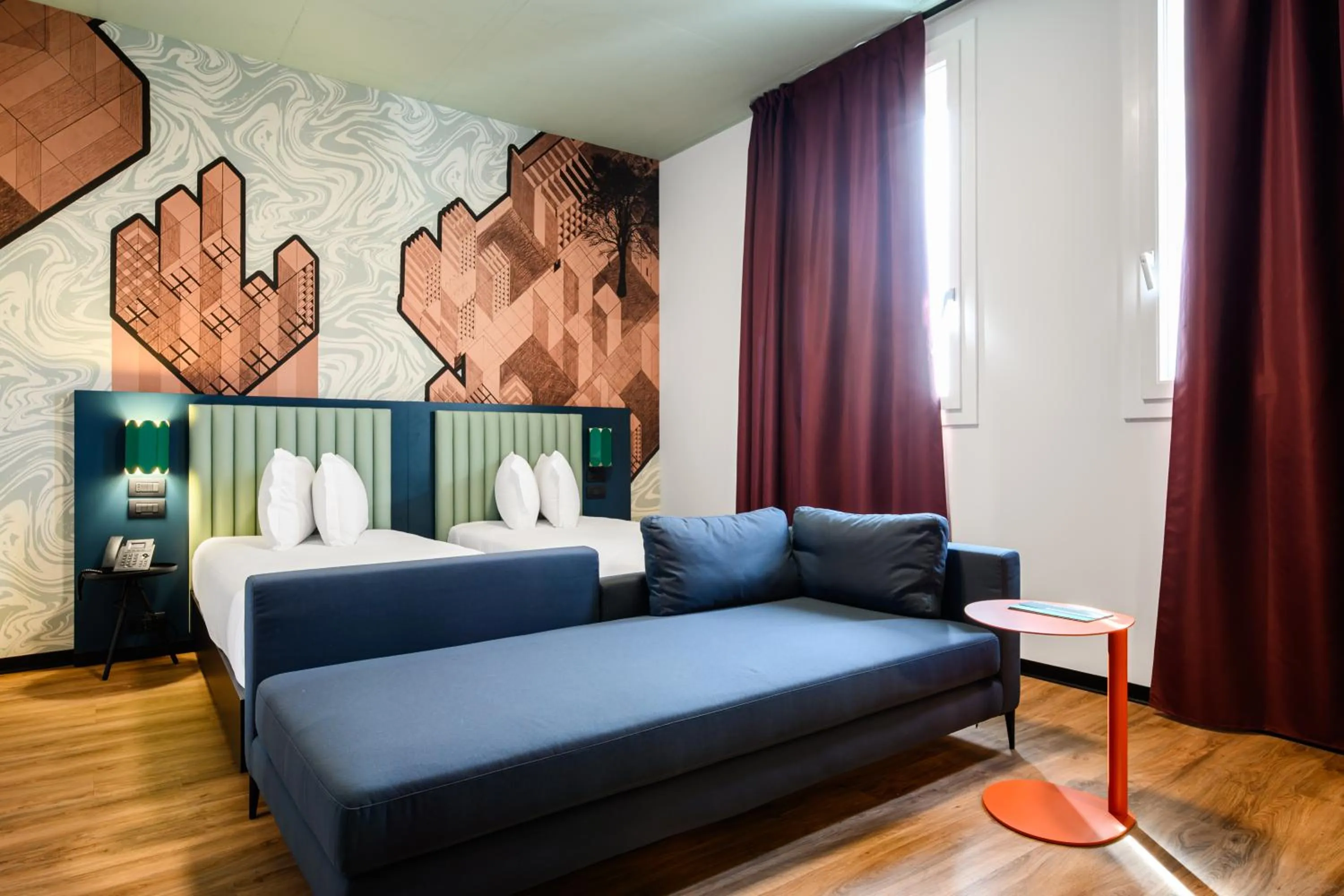 Bedroom, Bed in CX Modena Crocetta