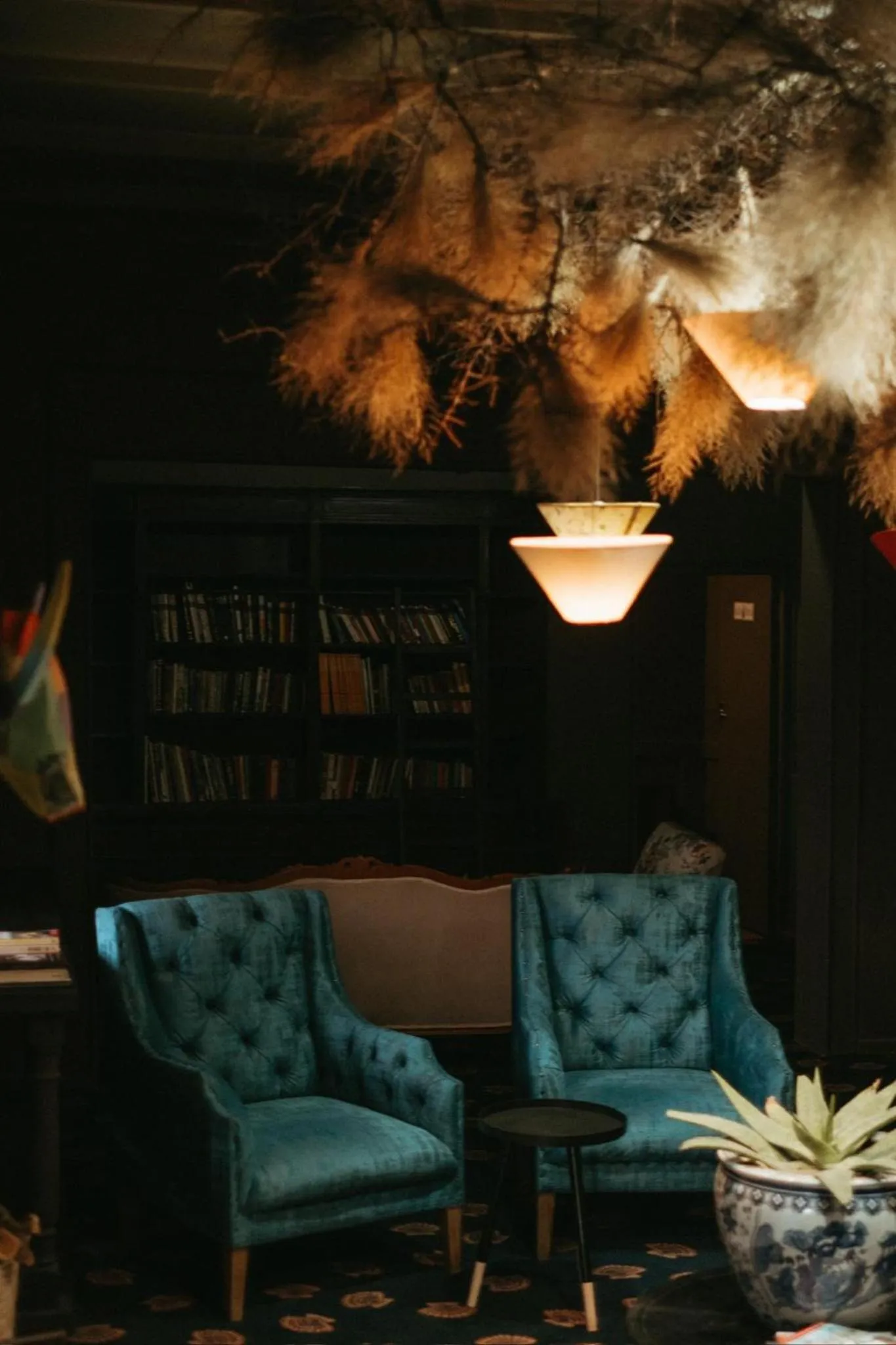 Library in The Hanover Luxury Hotel