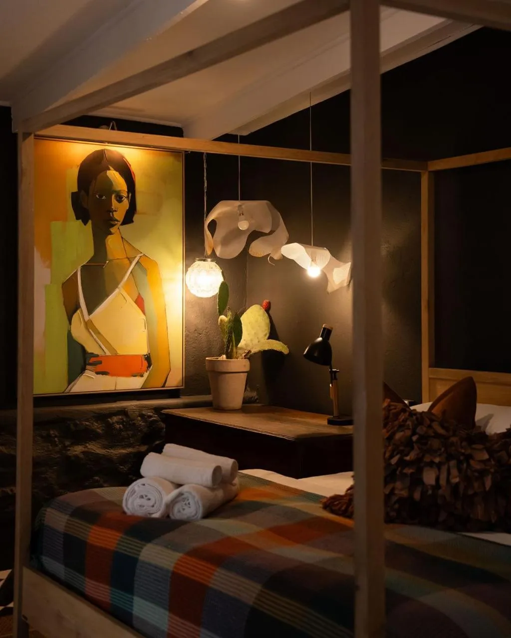 Decorative detail, Bed in The Hanover Luxury Hotel