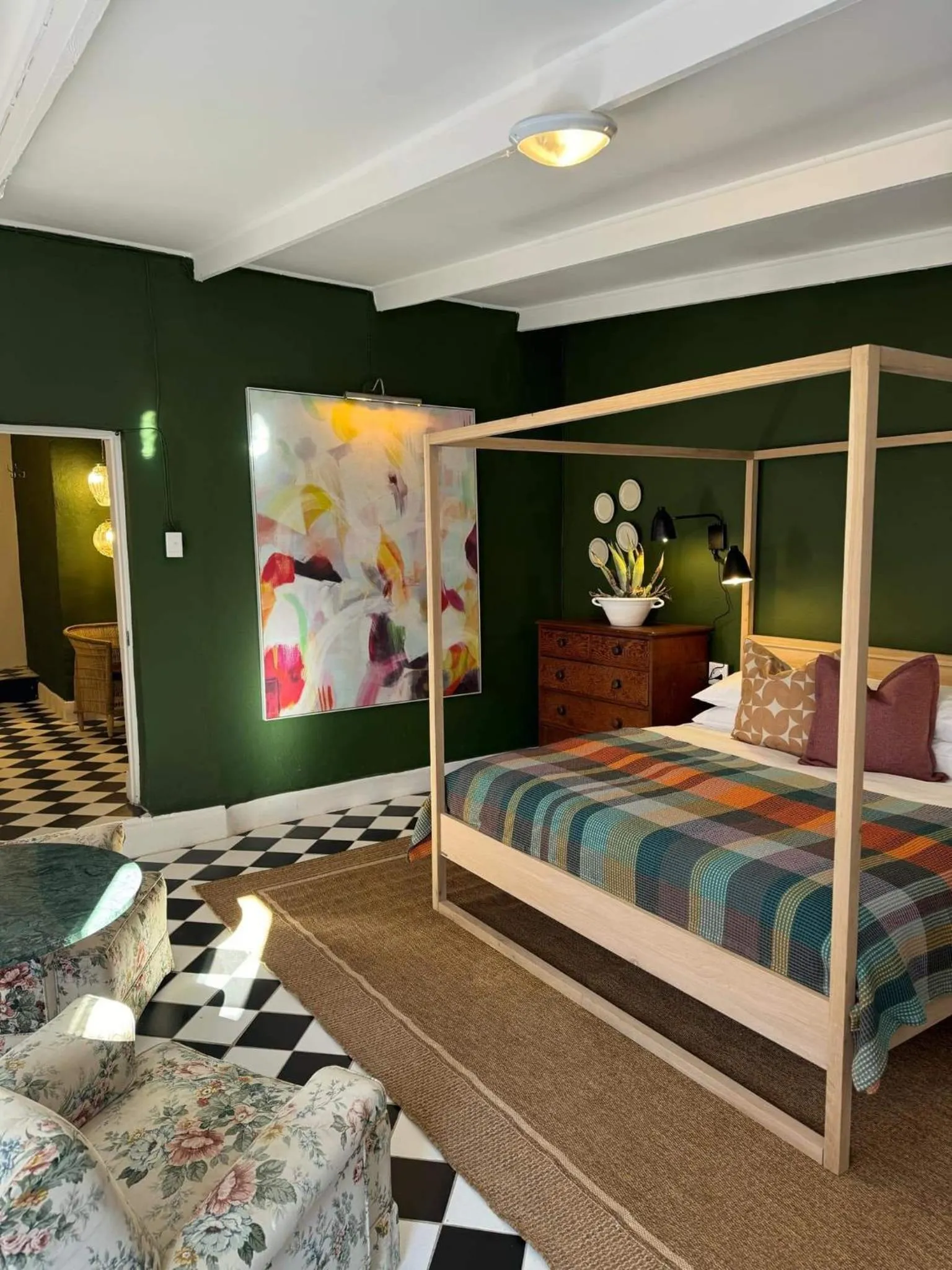 Bed in The Hanover Luxury Hotel