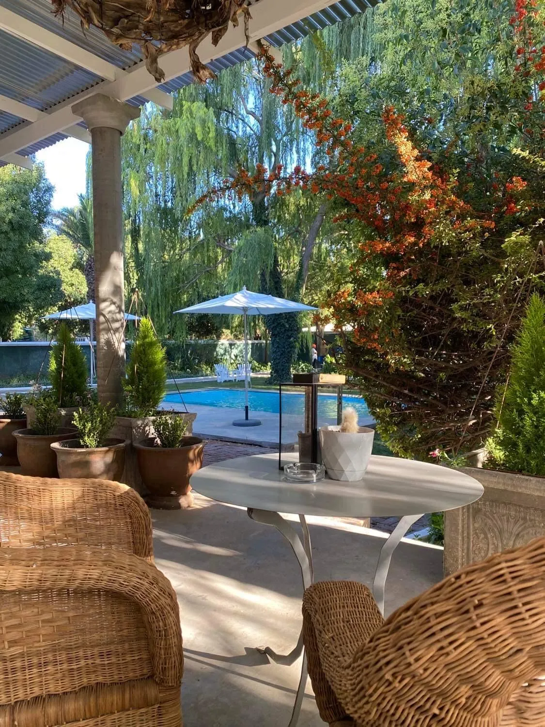 Patio in The Hanover Luxury Hotel