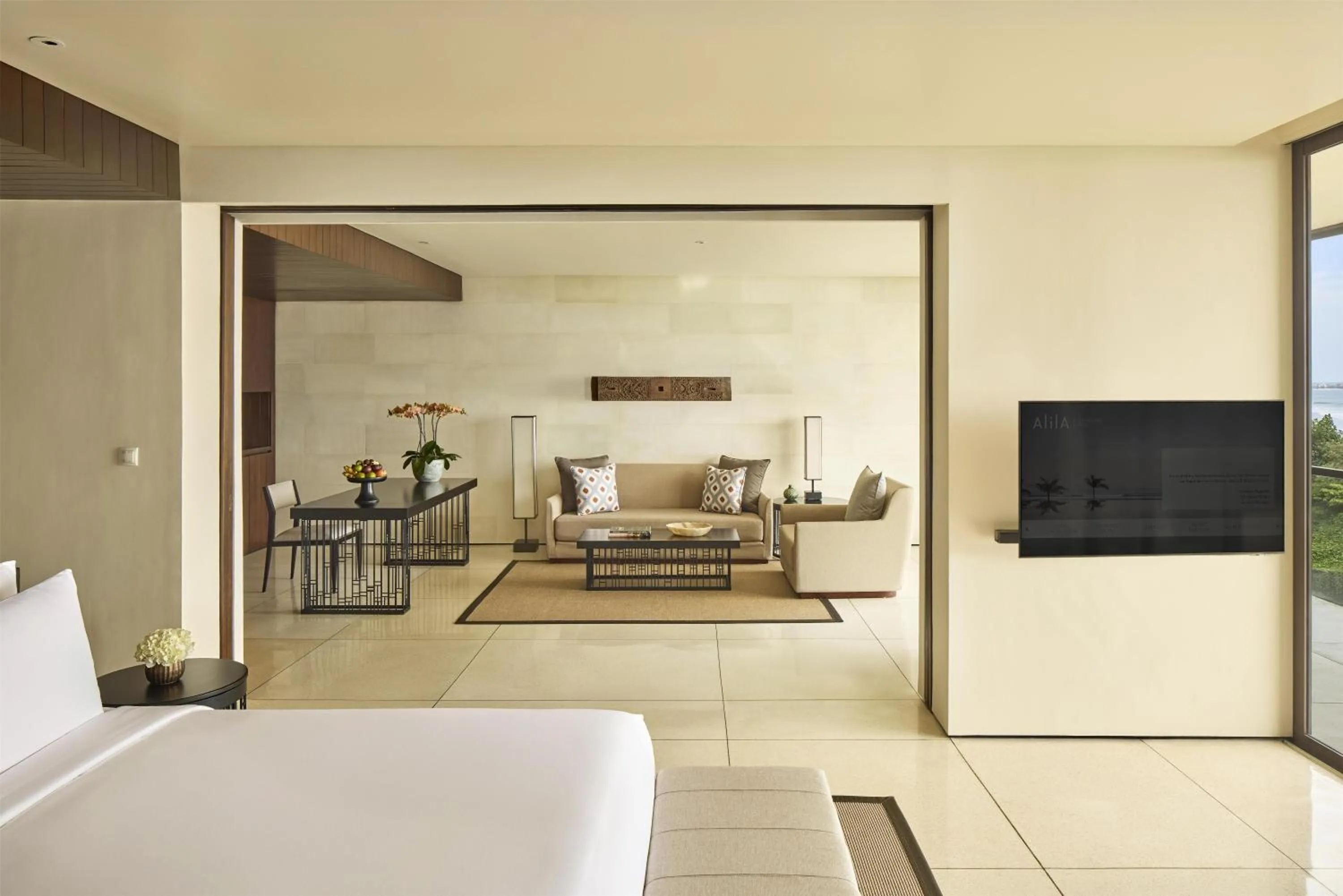 Photo of the whole room, Bed in Alila Seminyak