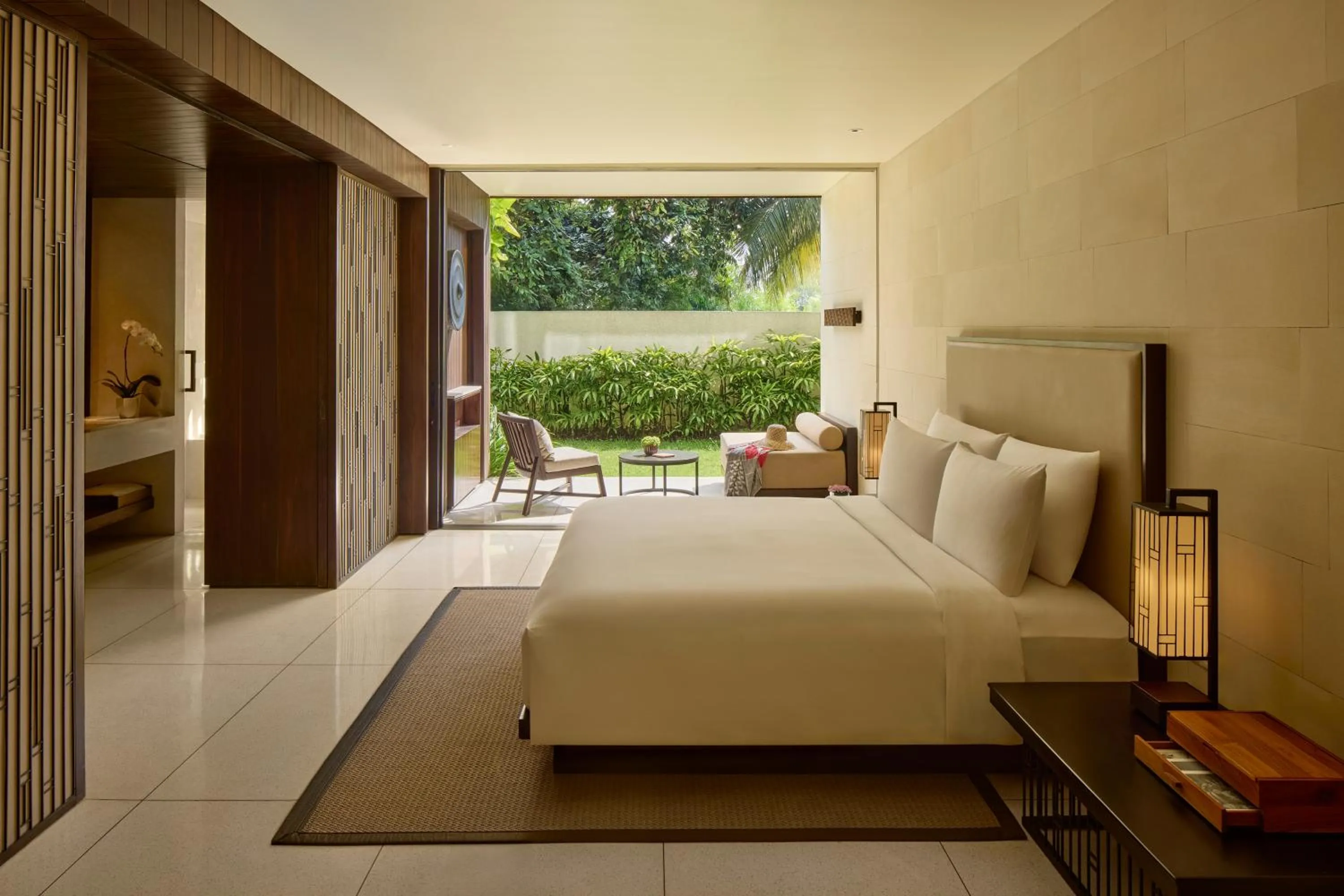 Bed in Alila Seminyak