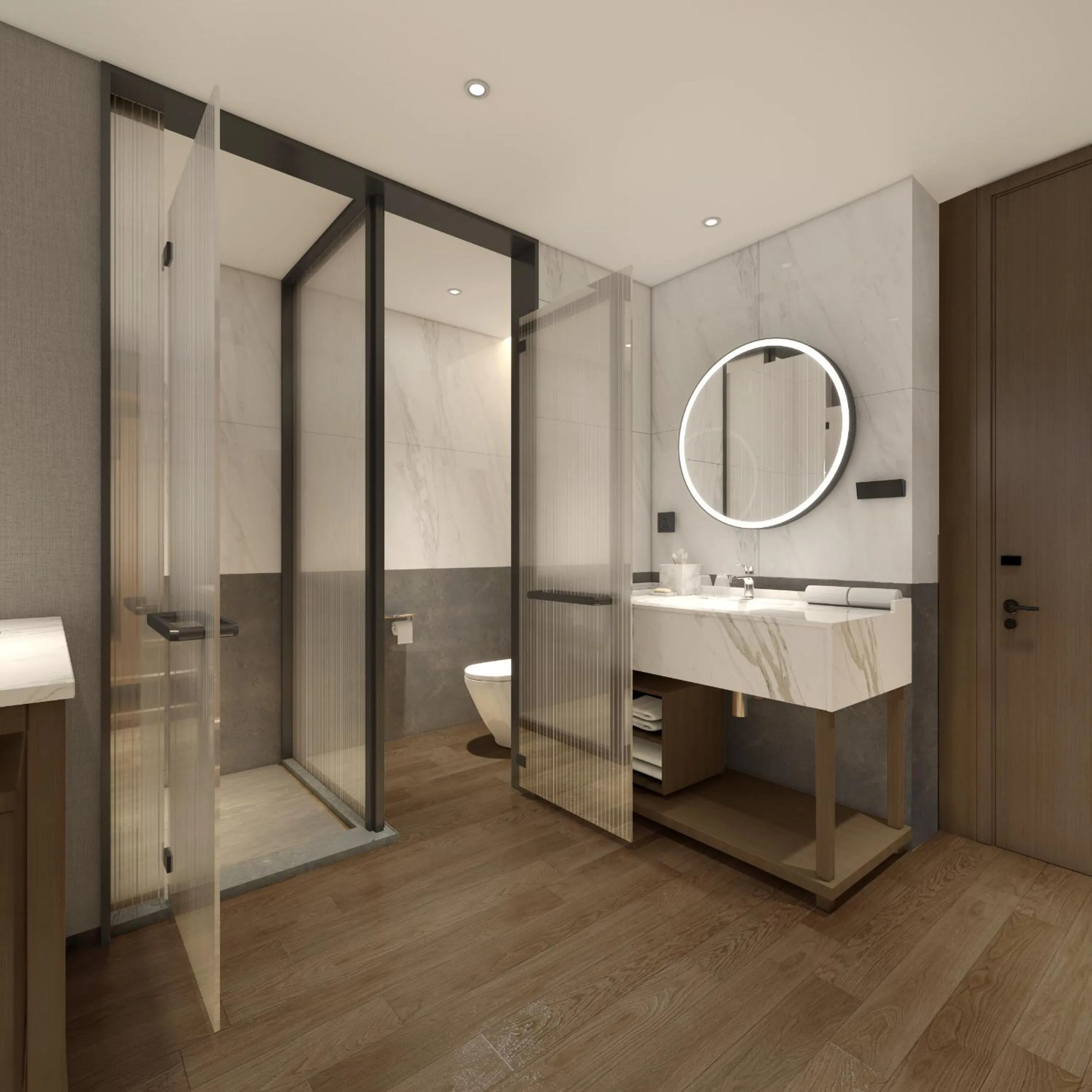 Shower in Hilton Garden Inn Hangzhou Grand Canal