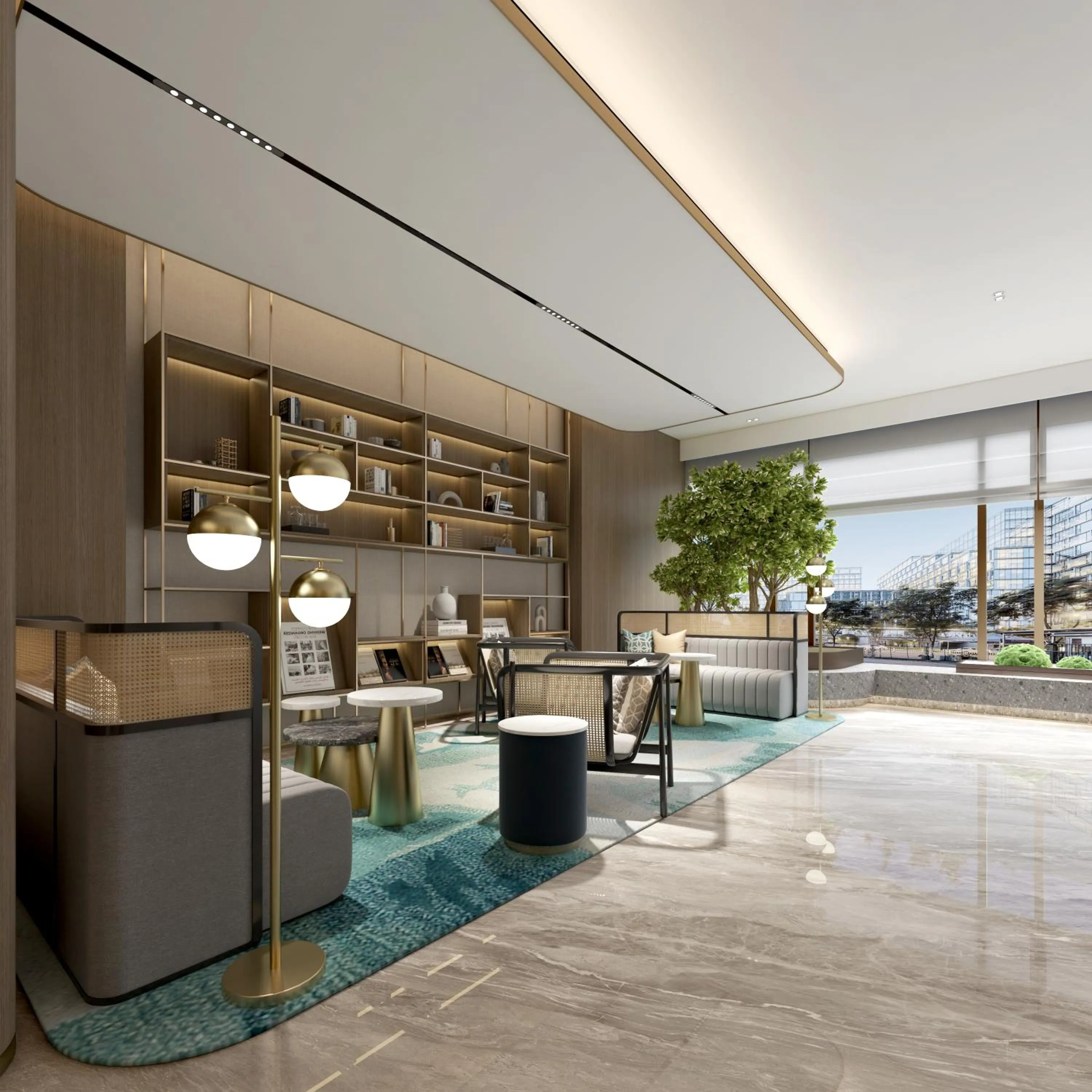 Communal lounge/ TV room in Hilton Garden Inn Hangzhou Grand Canal