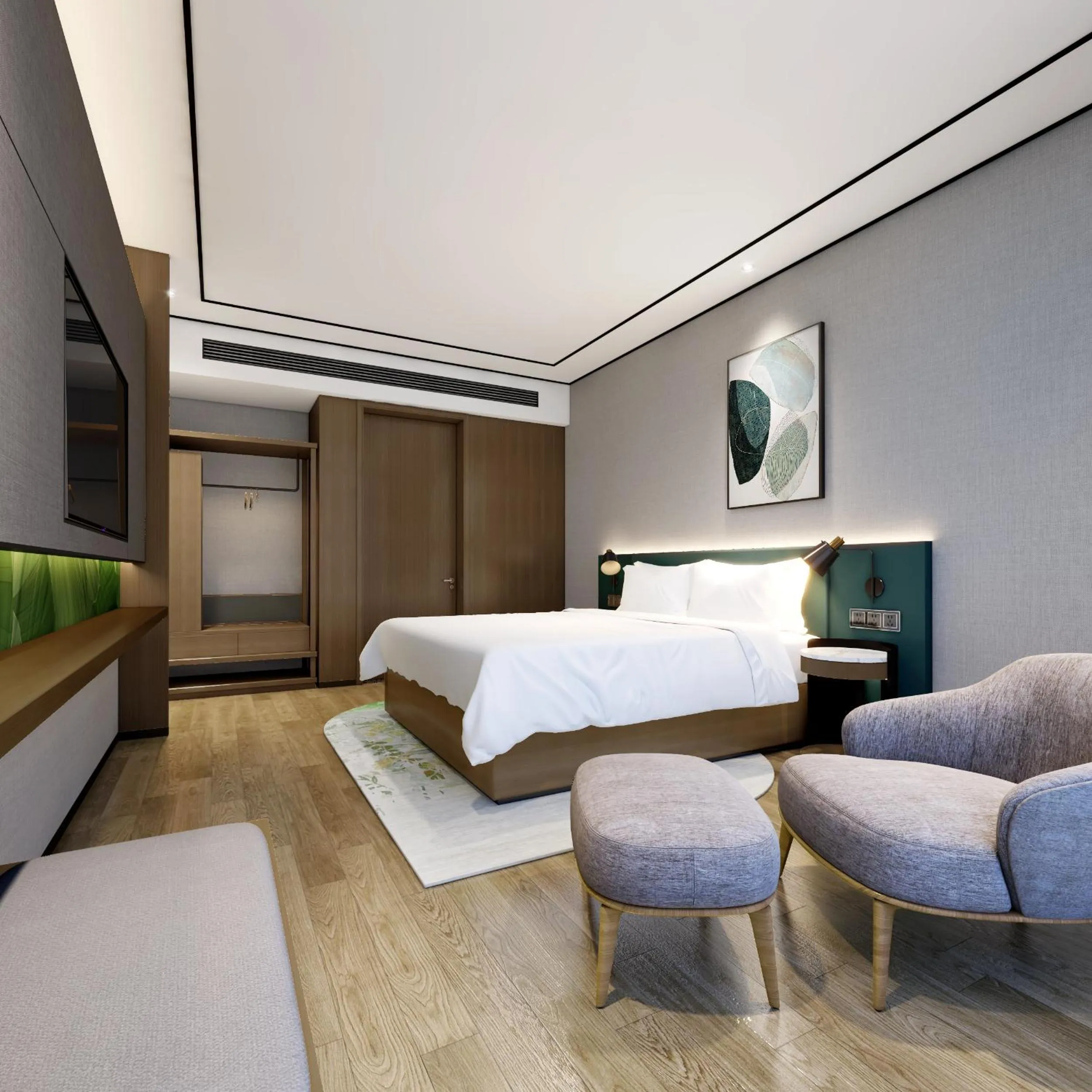 Bed in Hilton Garden Inn Hangzhou Grand Canal