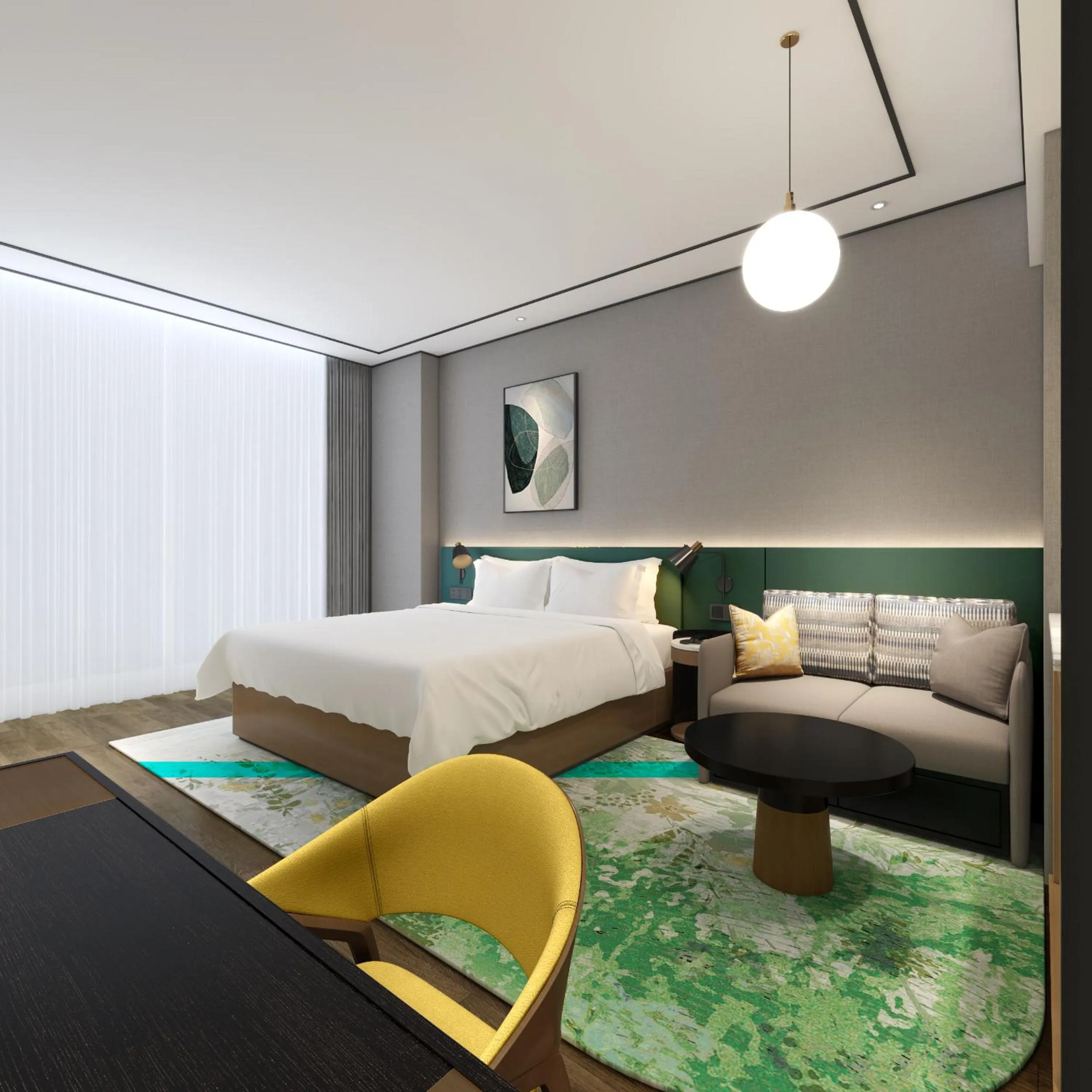 Bed in Hilton Garden Inn Hangzhou Grand Canal