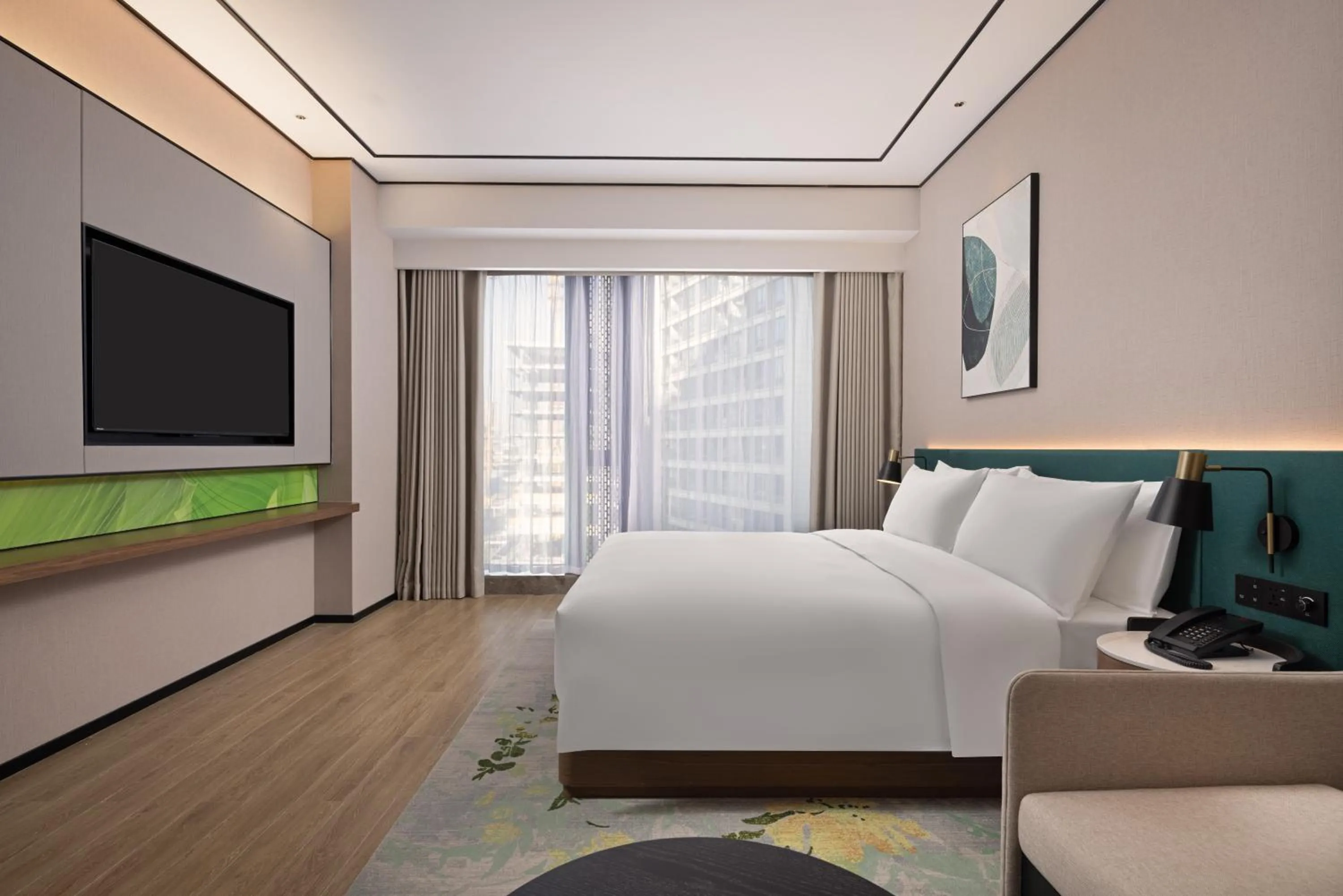 Bed in Hilton Garden Inn Hangzhou Grand Canal