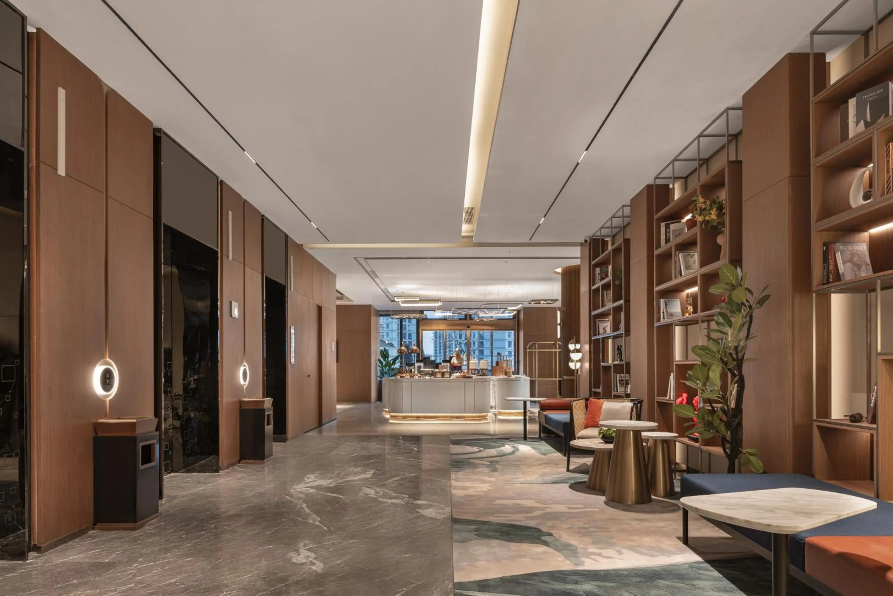 Seating area in Hilton Garden Inn Hangzhou Grand Canal