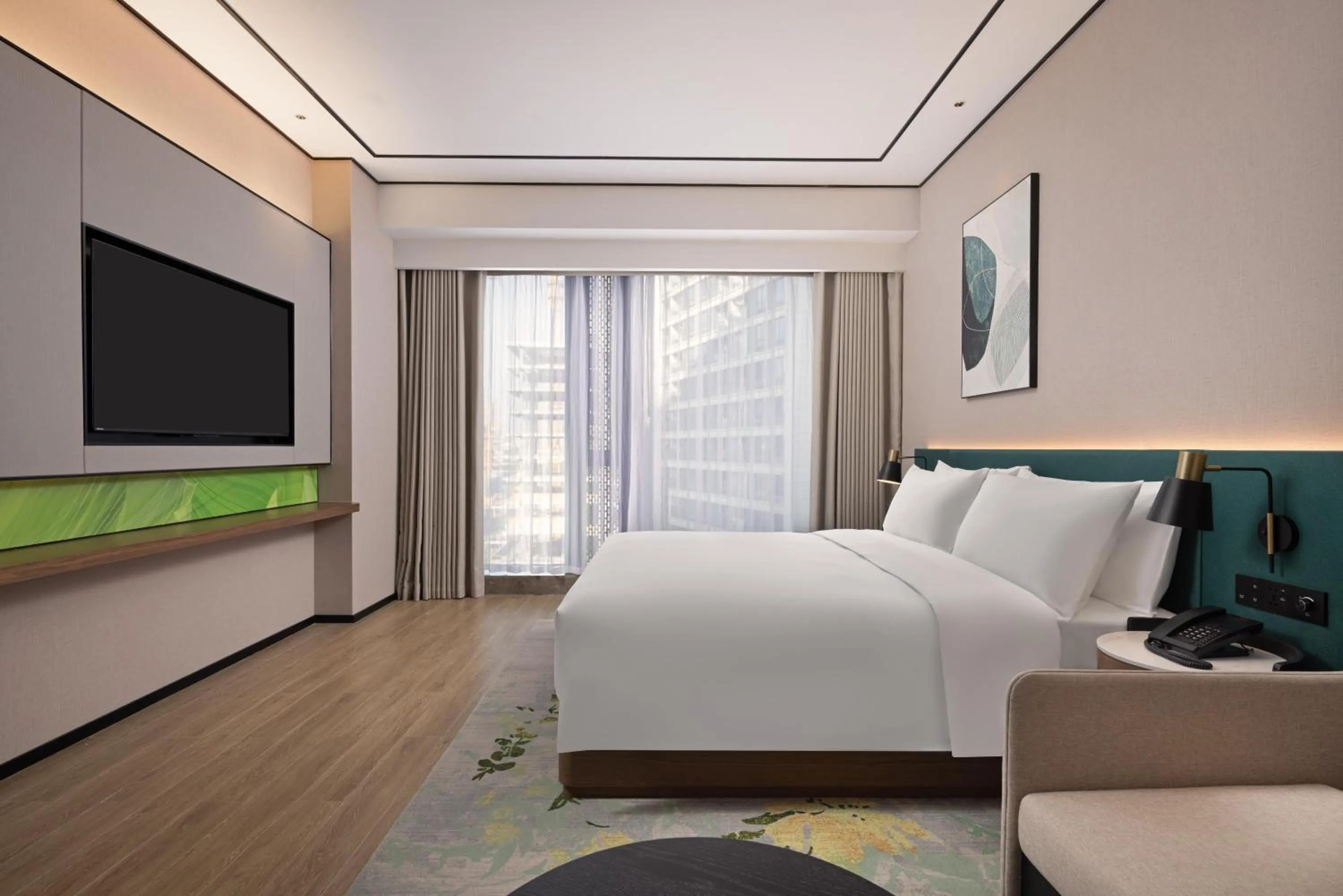 Bed in Hilton Garden Inn Hangzhou Grand Canal