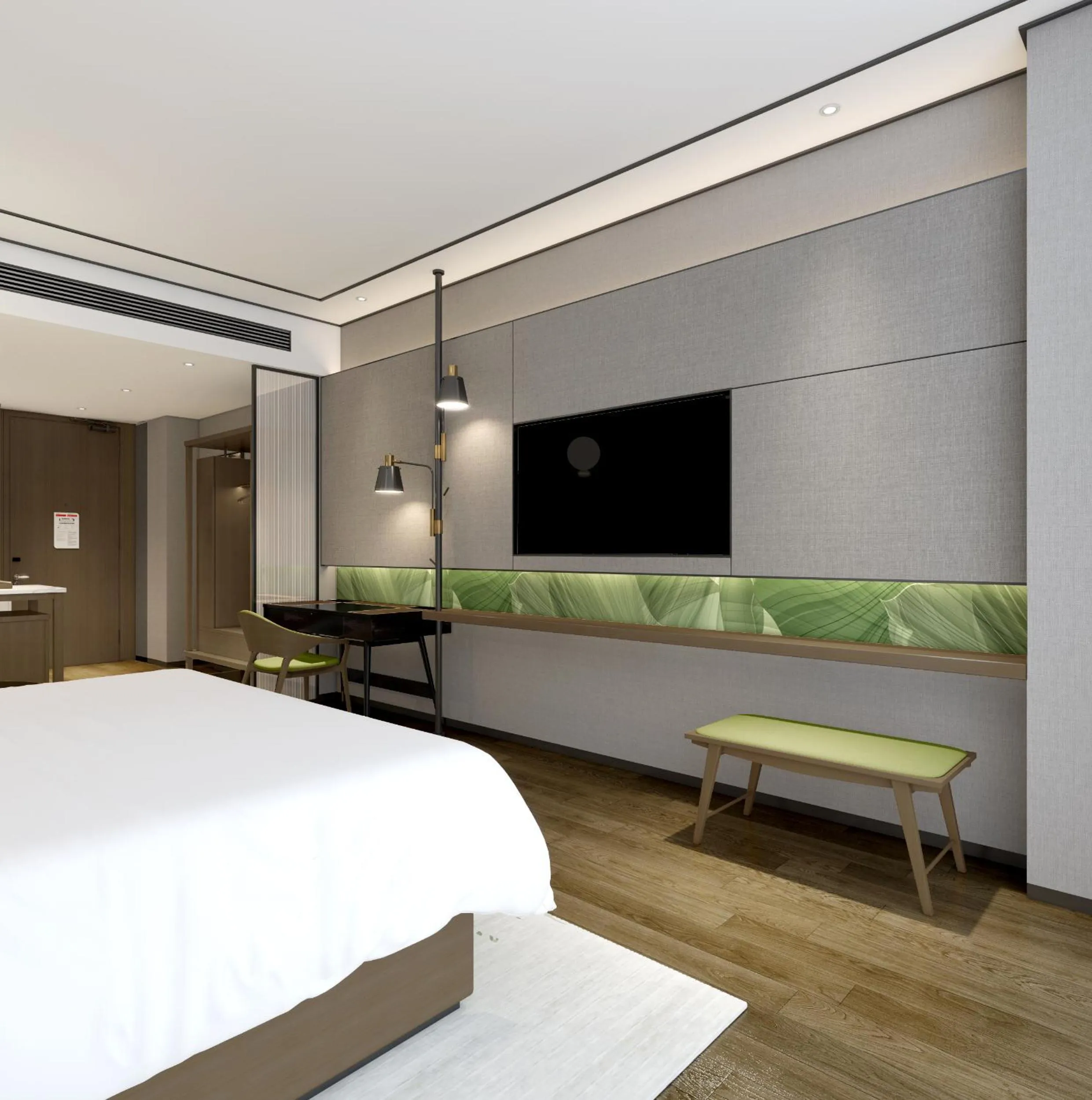 TV and multimedia, Bed in Hilton Garden Inn Hangzhou Grand Canal