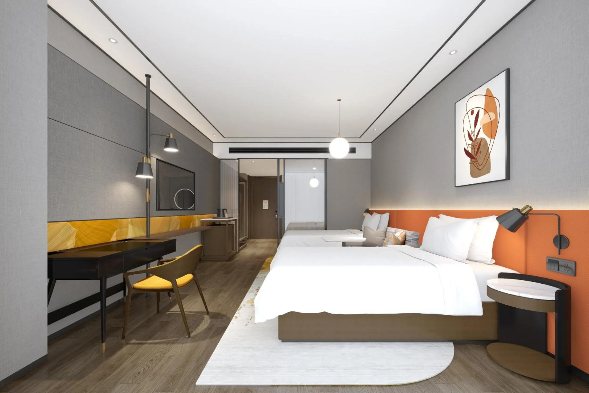 TV and multimedia, Bed in Hilton Garden Inn Hangzhou Grand Canal