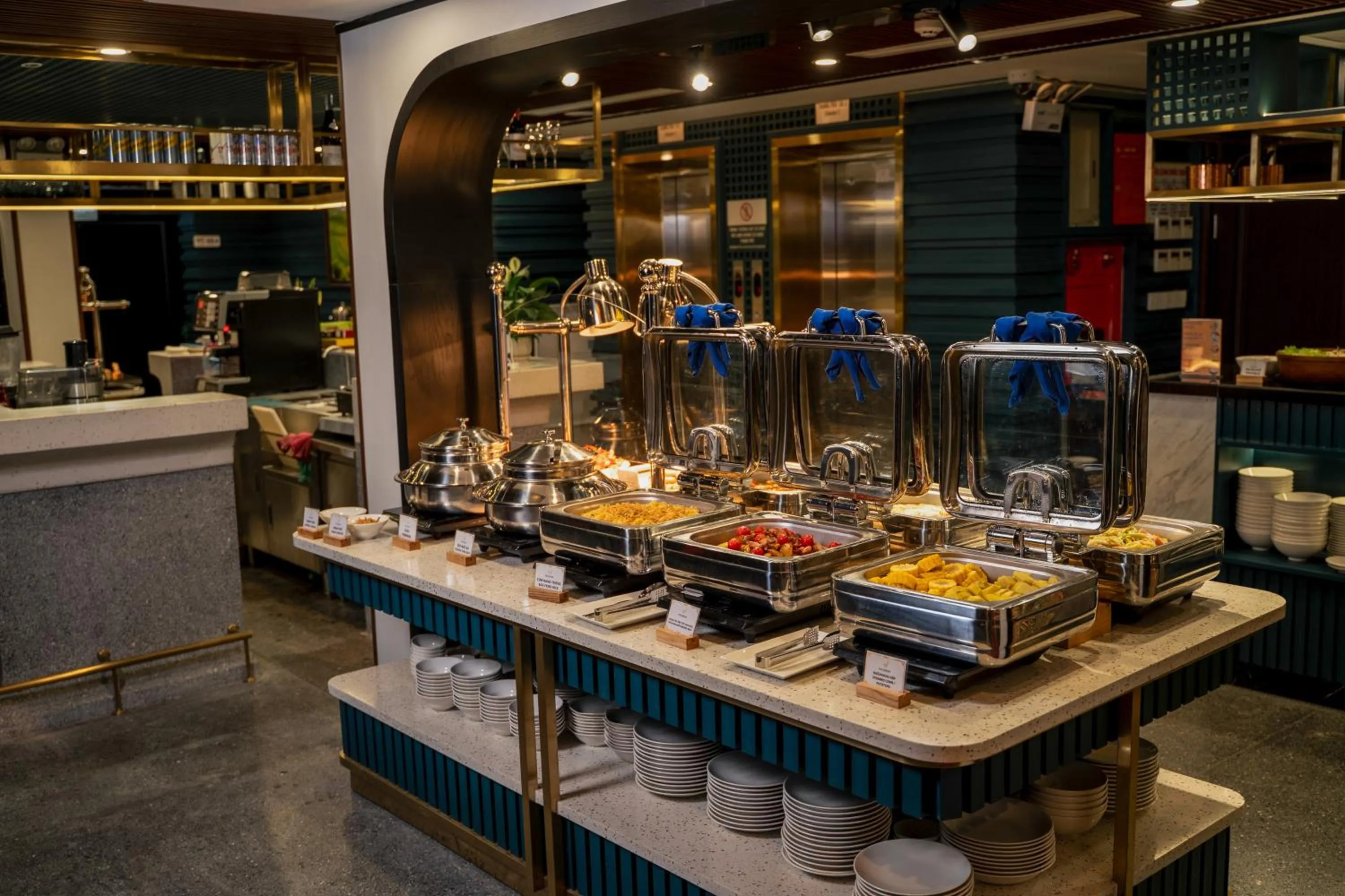 Buffet breakfast in DeLaMont Sapa Hotel - Hill Serenity Retreat