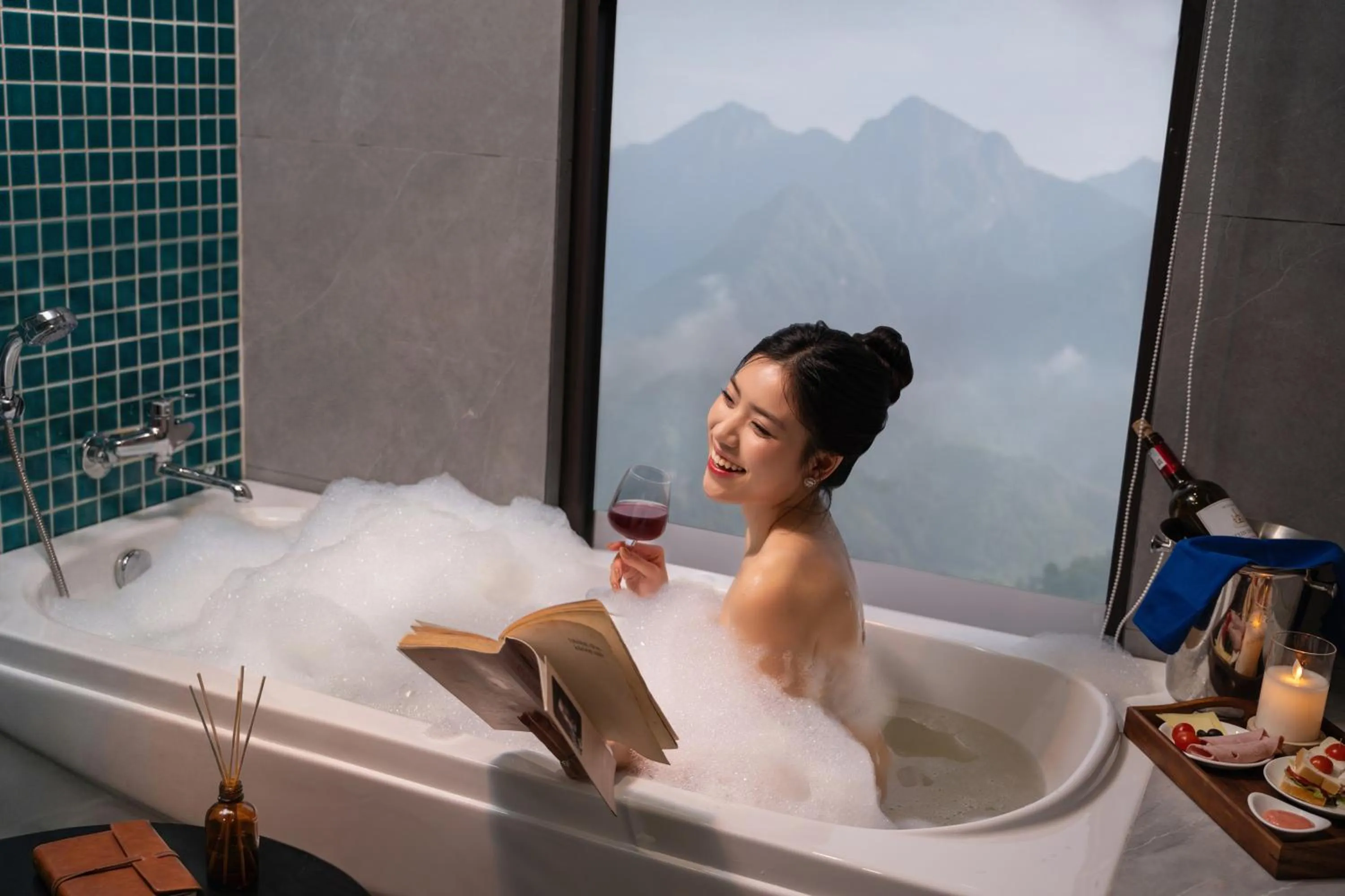Bathroom in DeLaMont Sapa Hotel - Hill Serenity Retreat