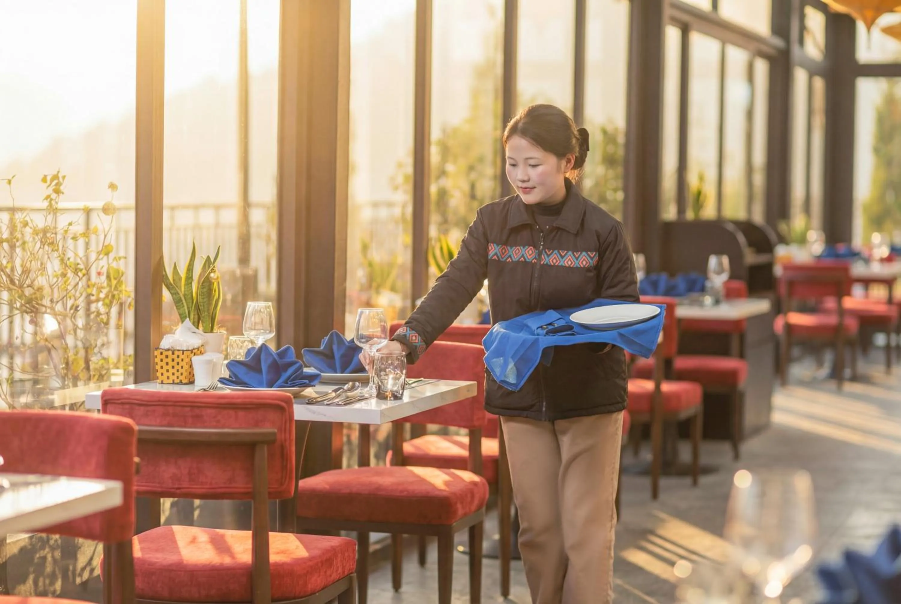 Staff in DeLaMont Sapa Hotel - Hill Serenity Retreat