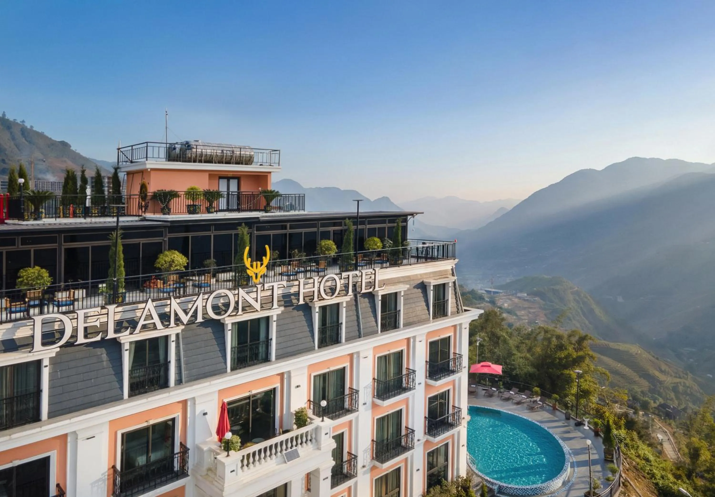 Property building in DeLaMont Sapa Hotel - Hill Serenity Retreat