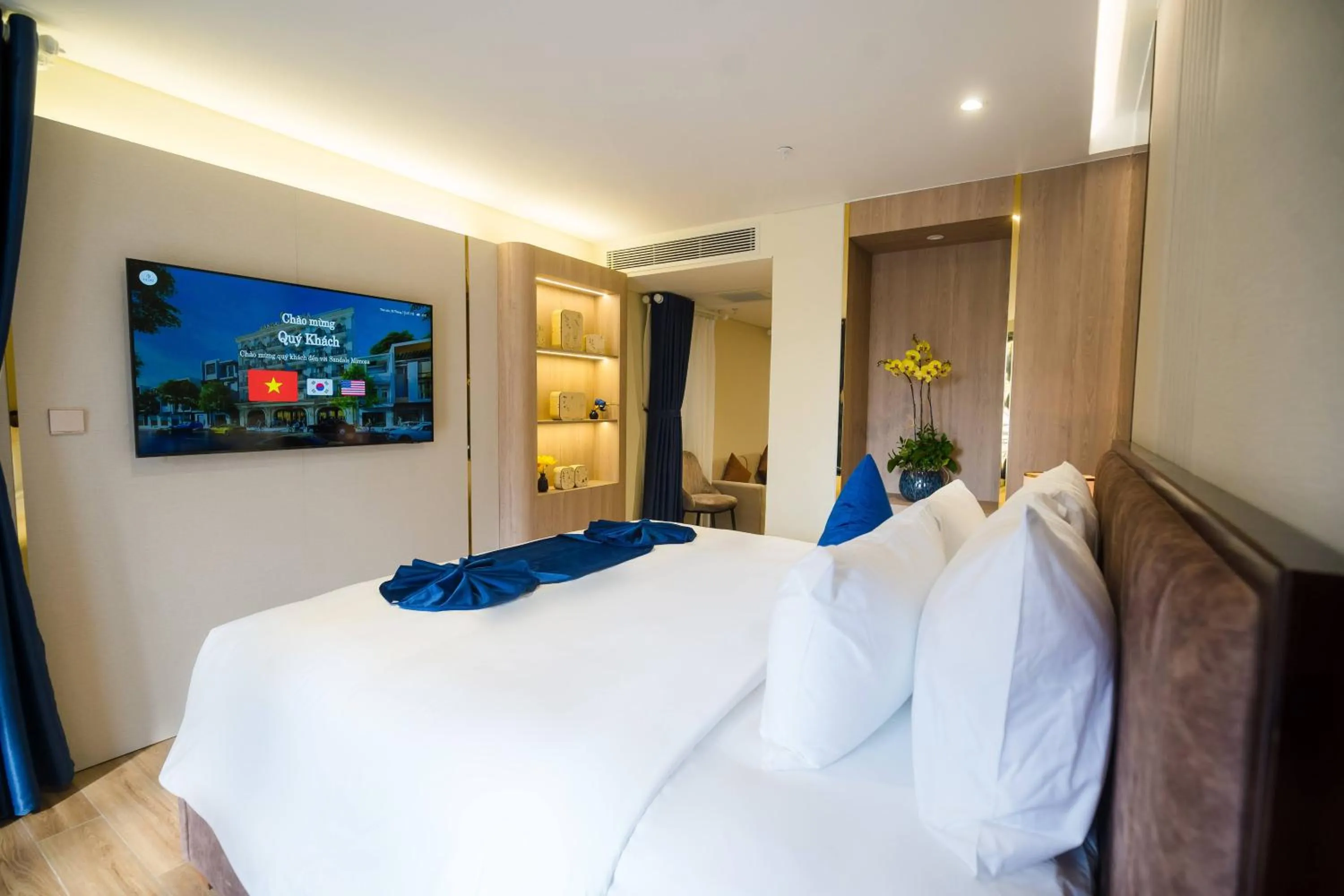 Bedroom, Bed in Sandals Mimosa