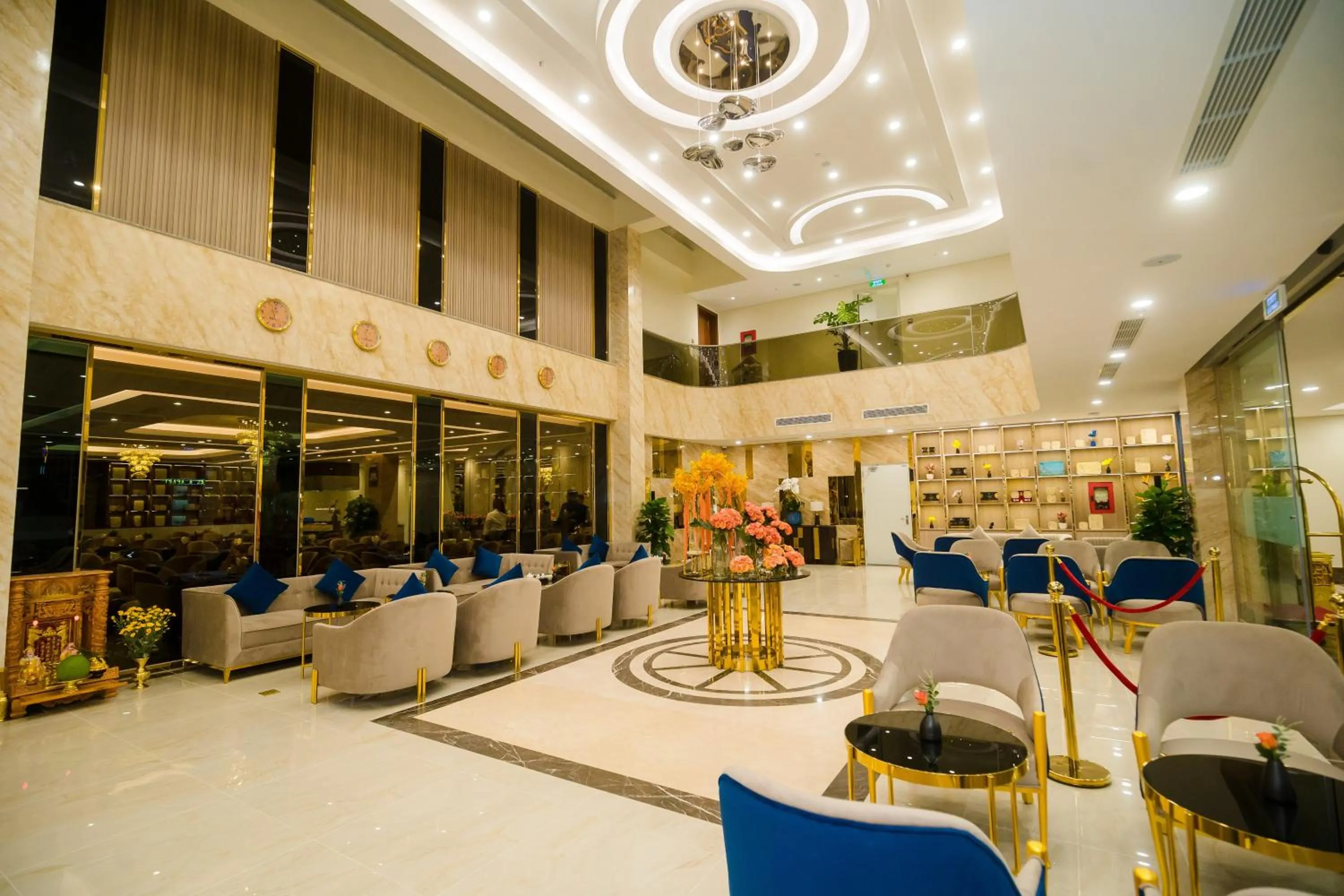 Communal lounge/ TV room in Sandals Mimosa