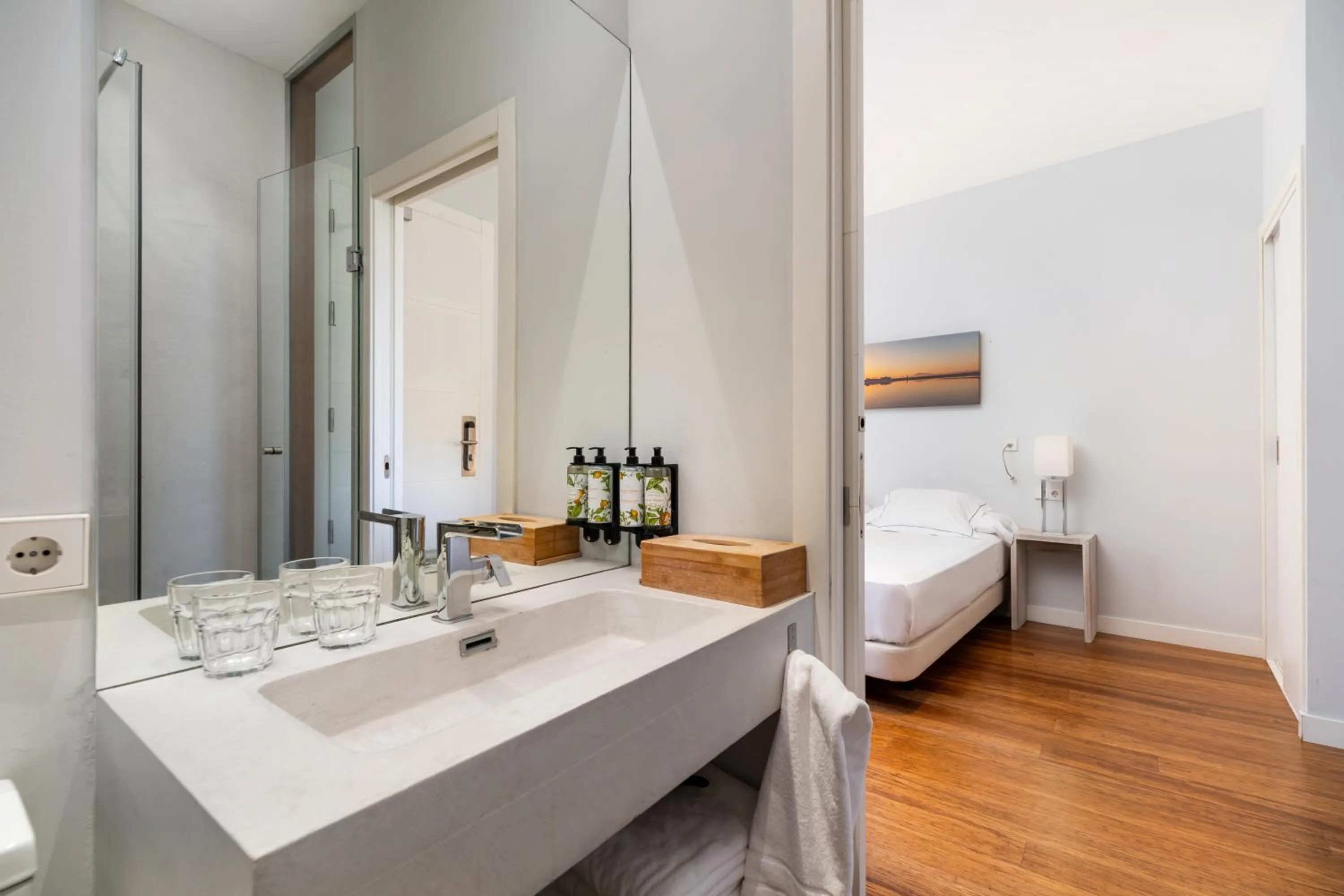 Bathroom, Bed in Aristoy - by Grupo Tribu