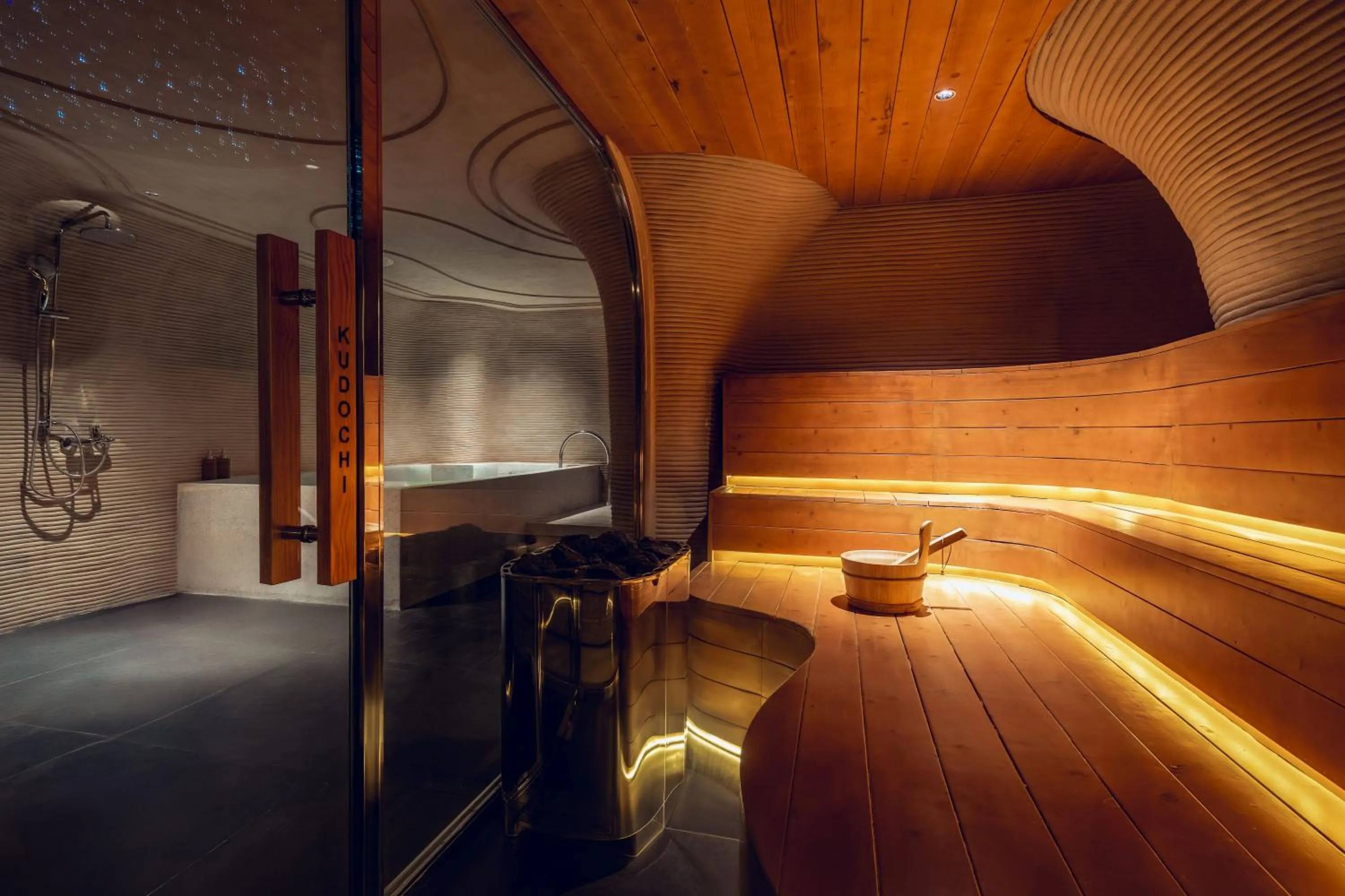 Sauna in Kin Hotel Onsen Edition
