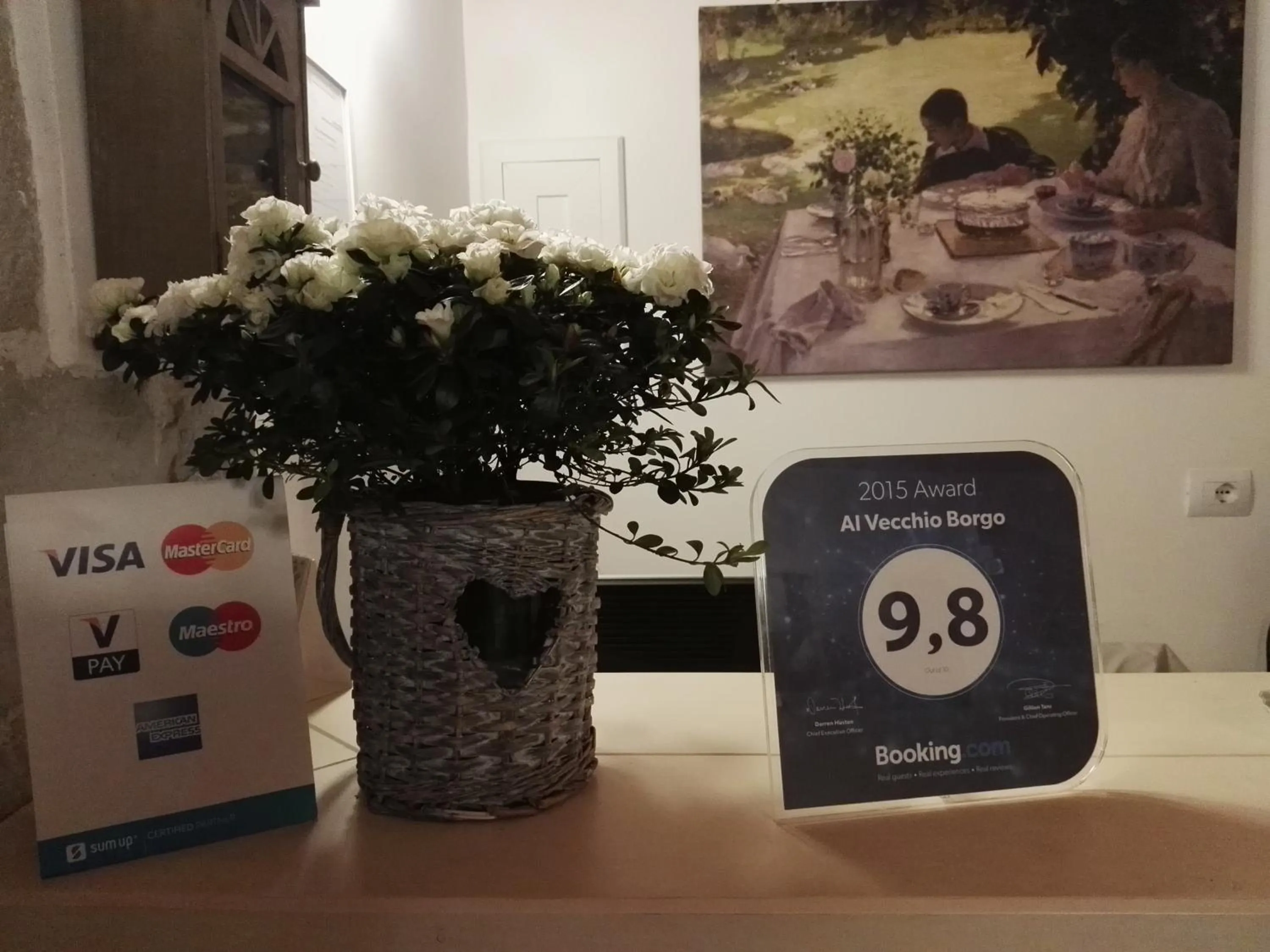 Decorative detail in B&B Al Vecchio Borgo