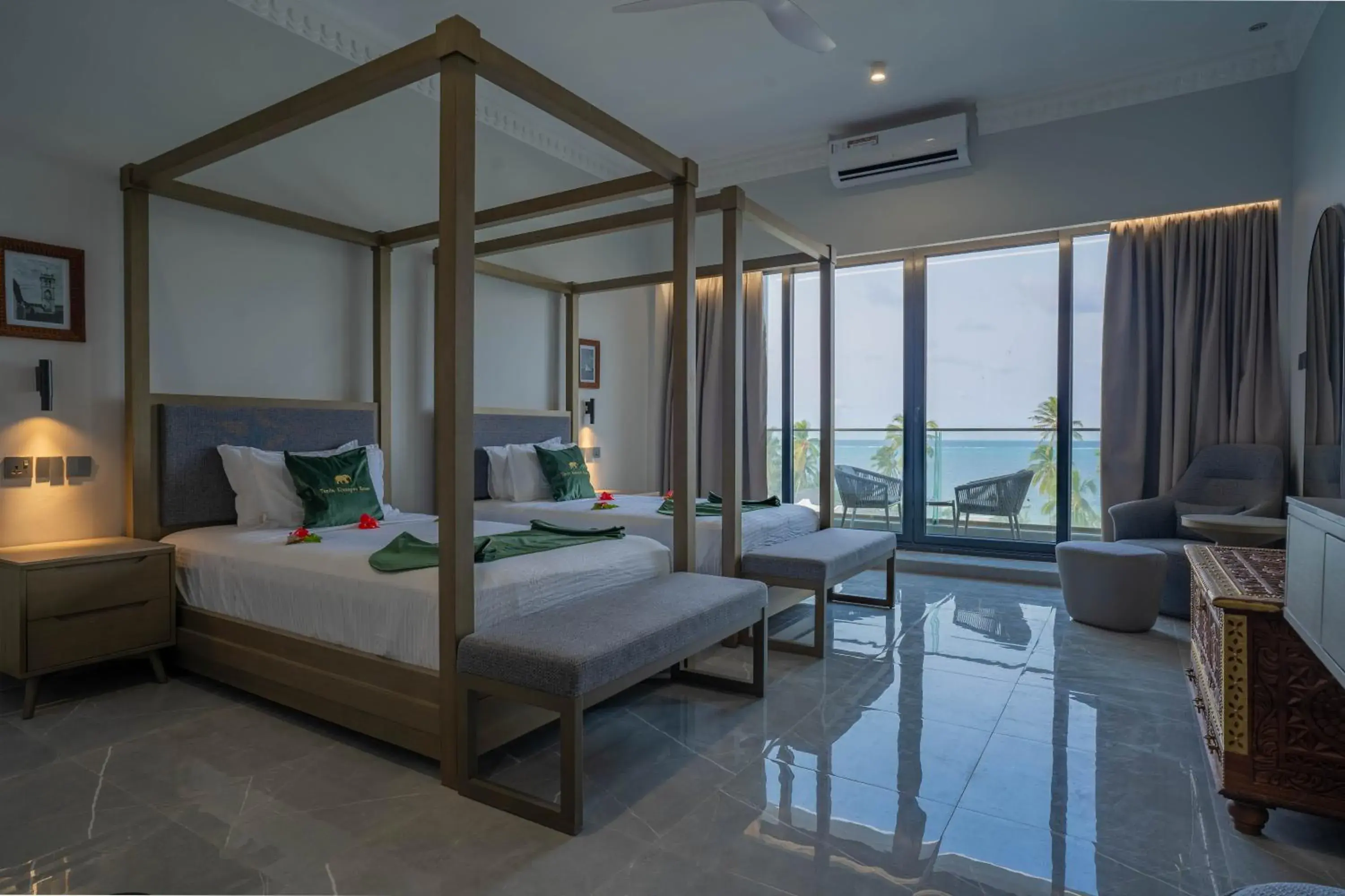 Twin Room with Balcony Pool View & Sea View - single occupancy in Tembo Kiwengwa Resort Twin Room with Balcony Pool View & Sea View - single occupancy in Tembo Kiwengwa Resort