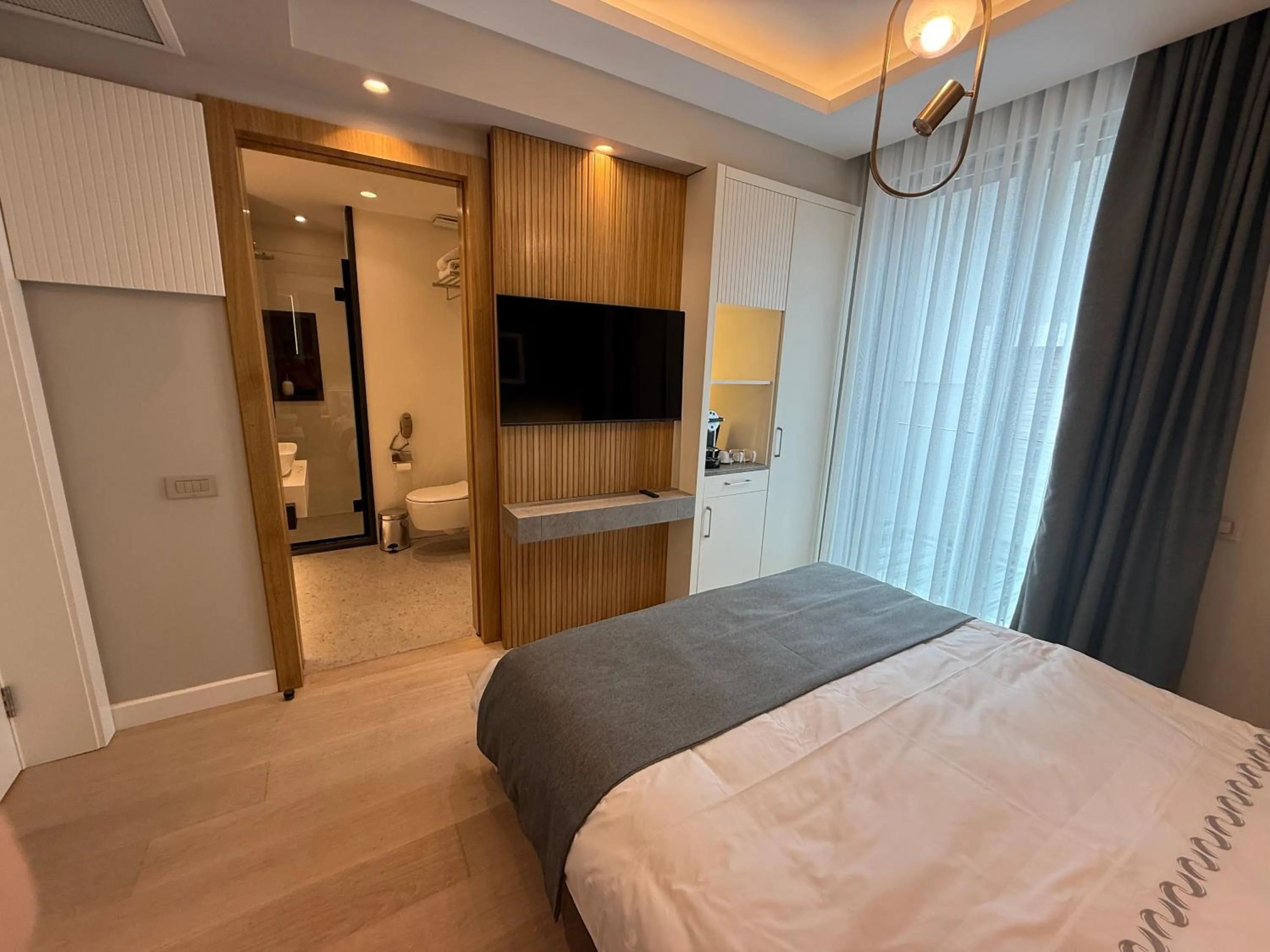 View (from property/room), Bed in RUKA Hotel