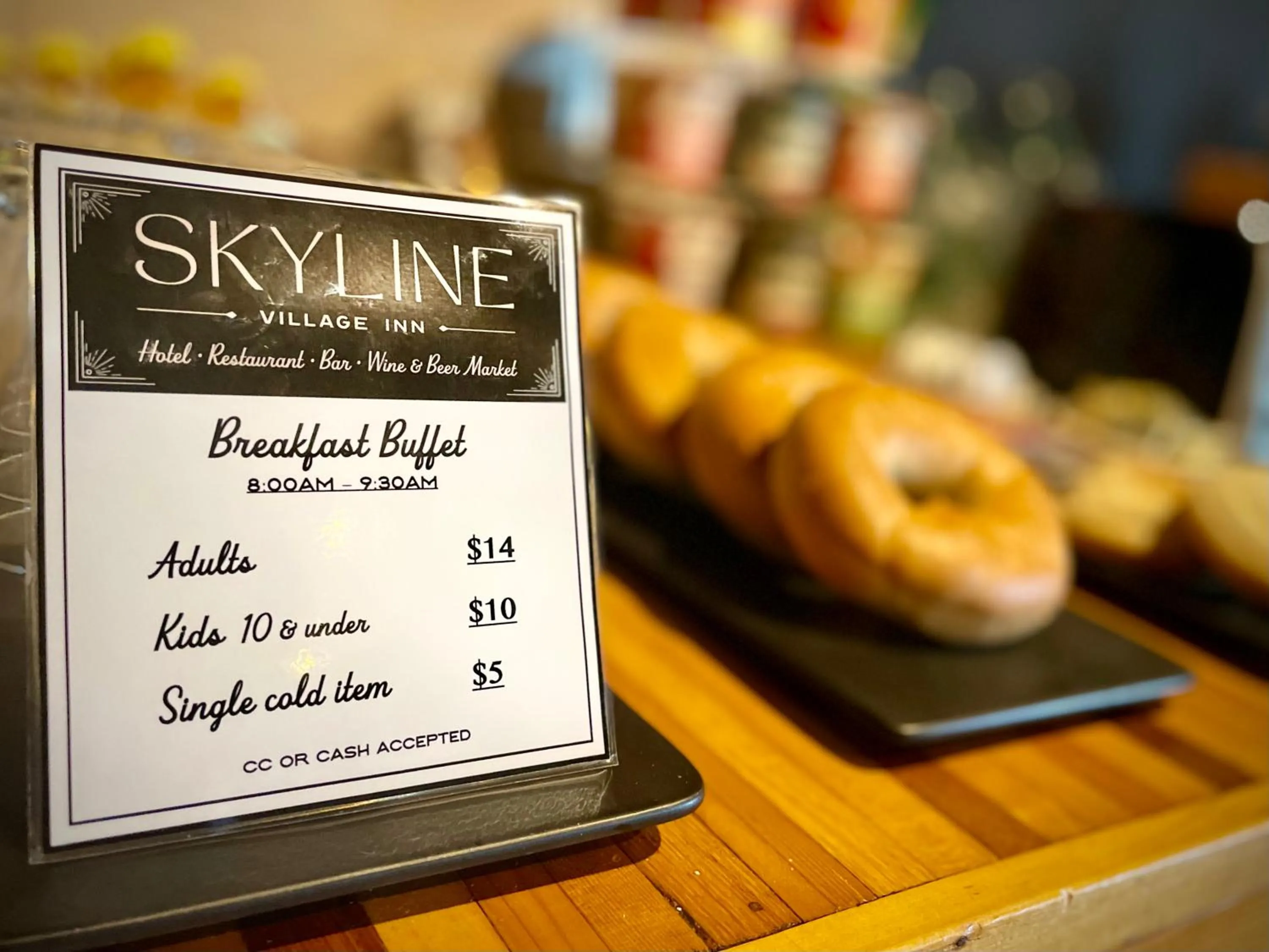 Breakfast in Skyline Village Inn