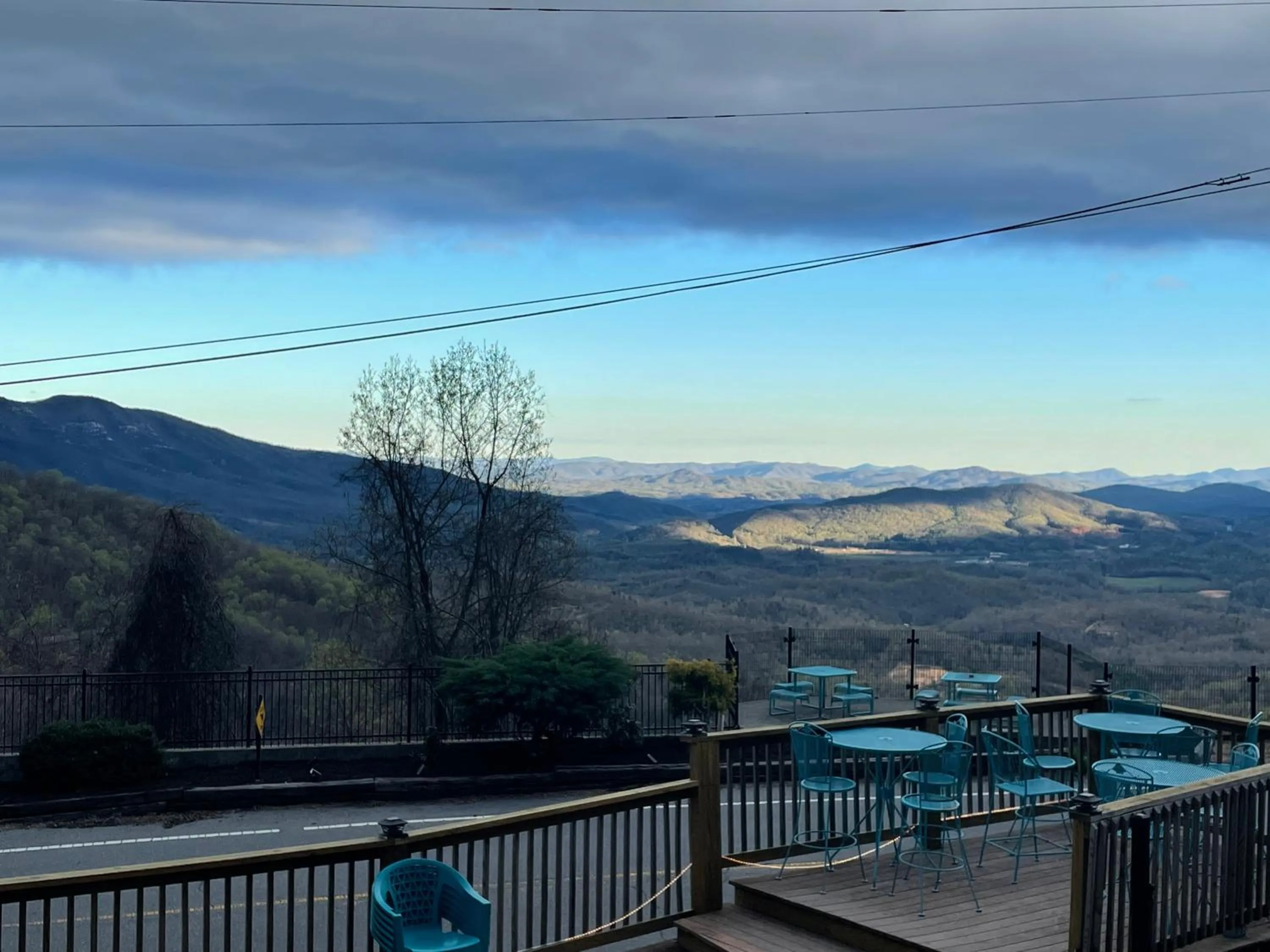 Patio in Skyline Village Inn
