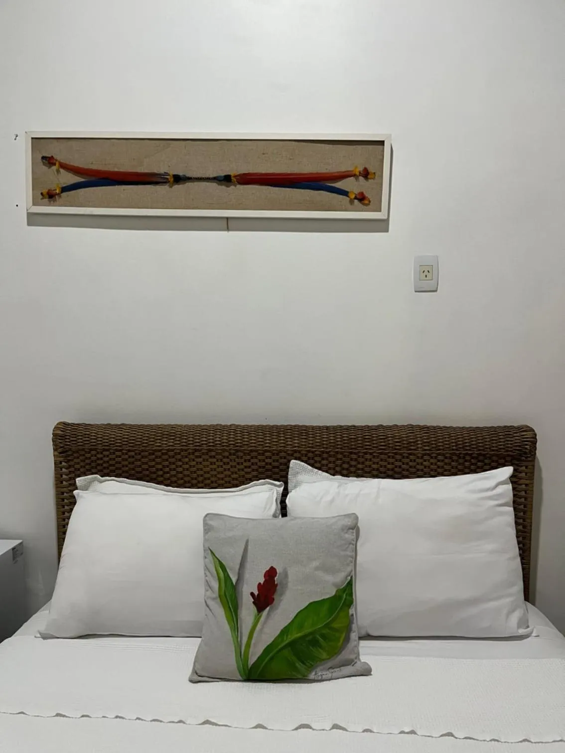 Bed in Pousada Praia e Conforto