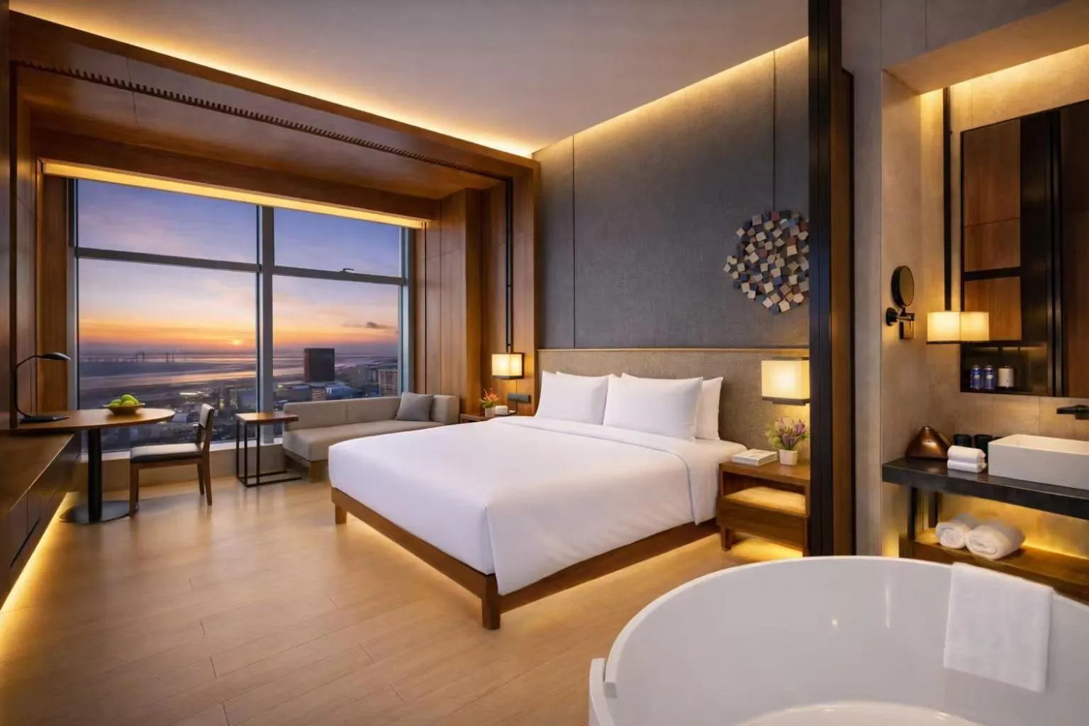 Photo of the whole room, Bed in Aoluguya Hotel Harbin