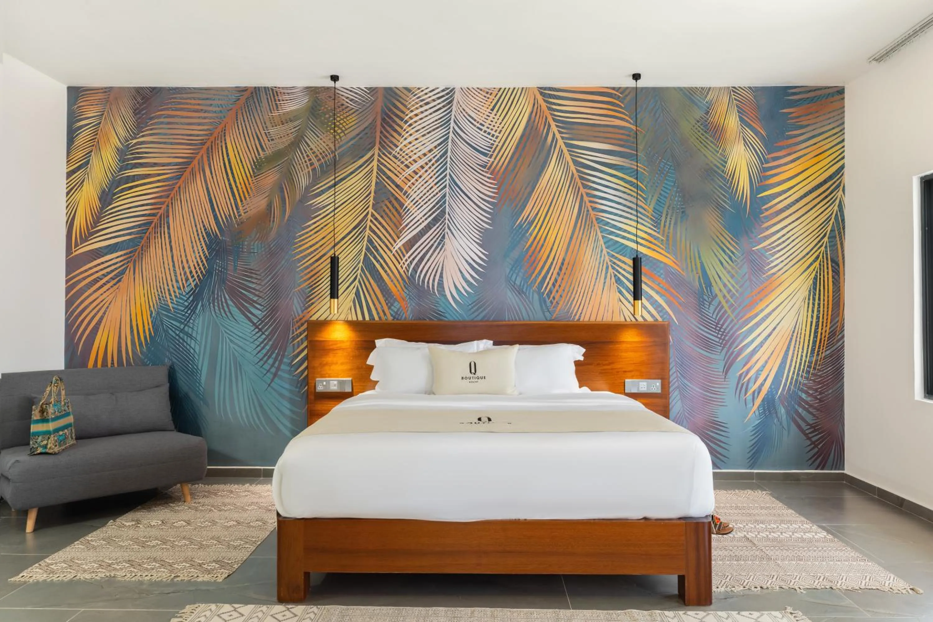 Bed in Q Boutique Resort Malindi