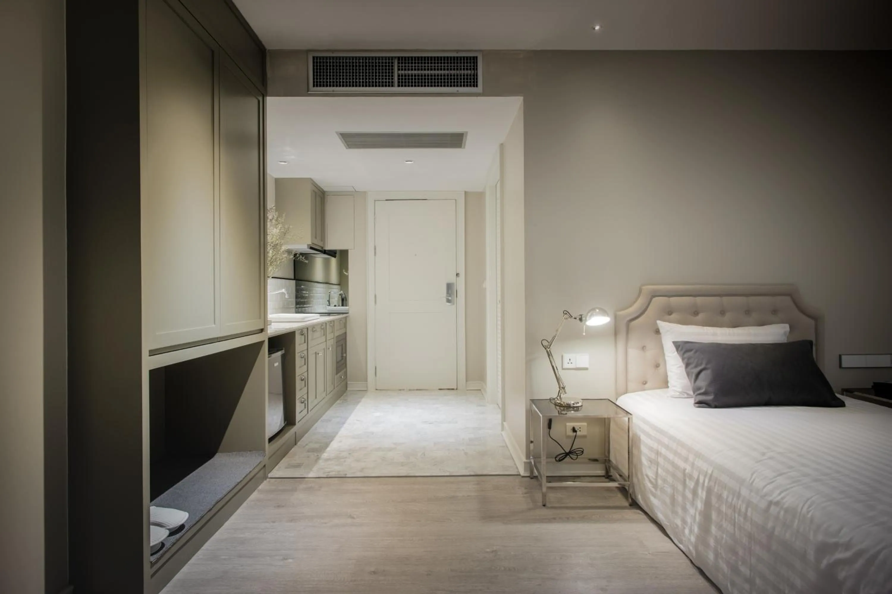 Decorative detail, Bed in Hotel Once Bangkok