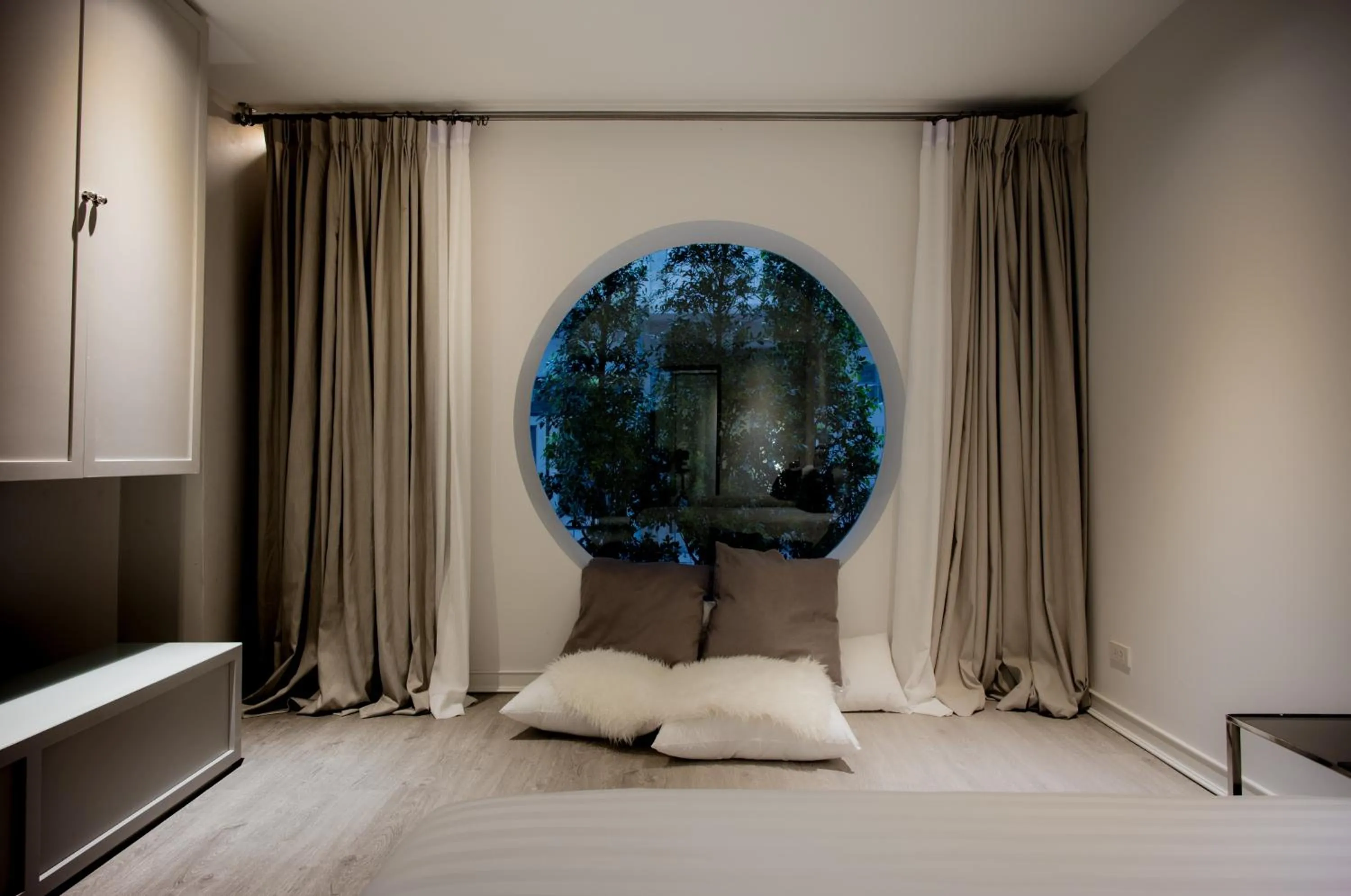 Decorative detail, Bed in Hotel Once Bangkok