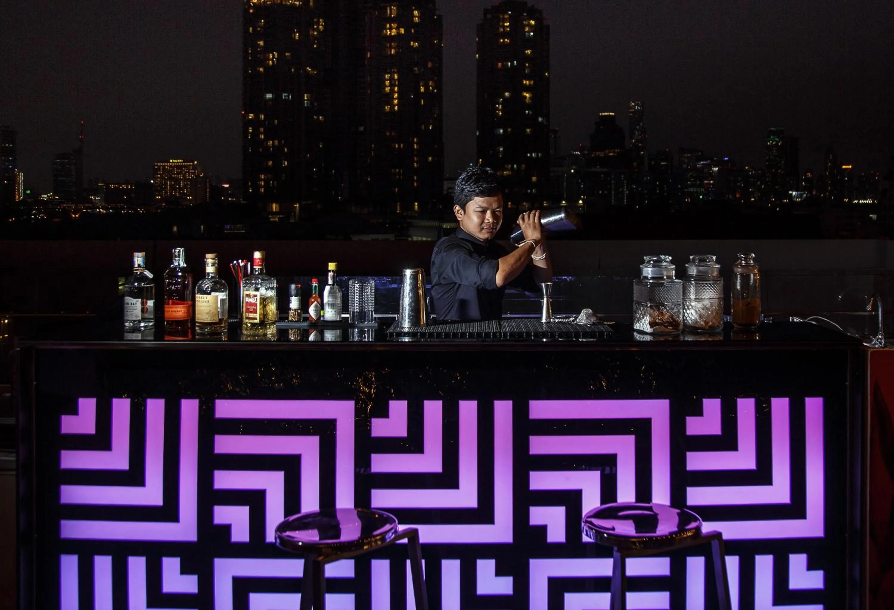 Lounge or bar in Hotel Once Bangkok