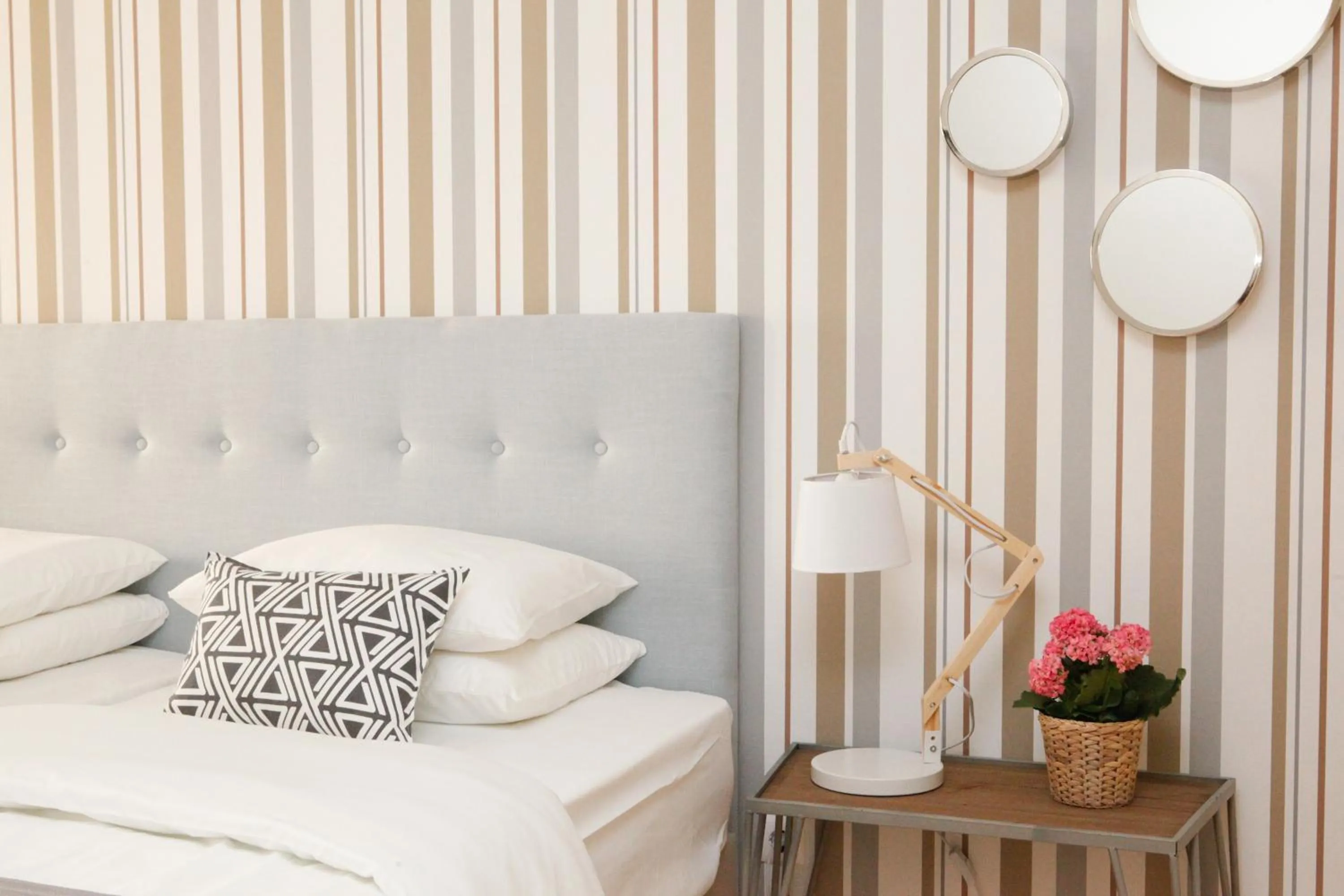 Decorative detail, Bed in Flores Guest House