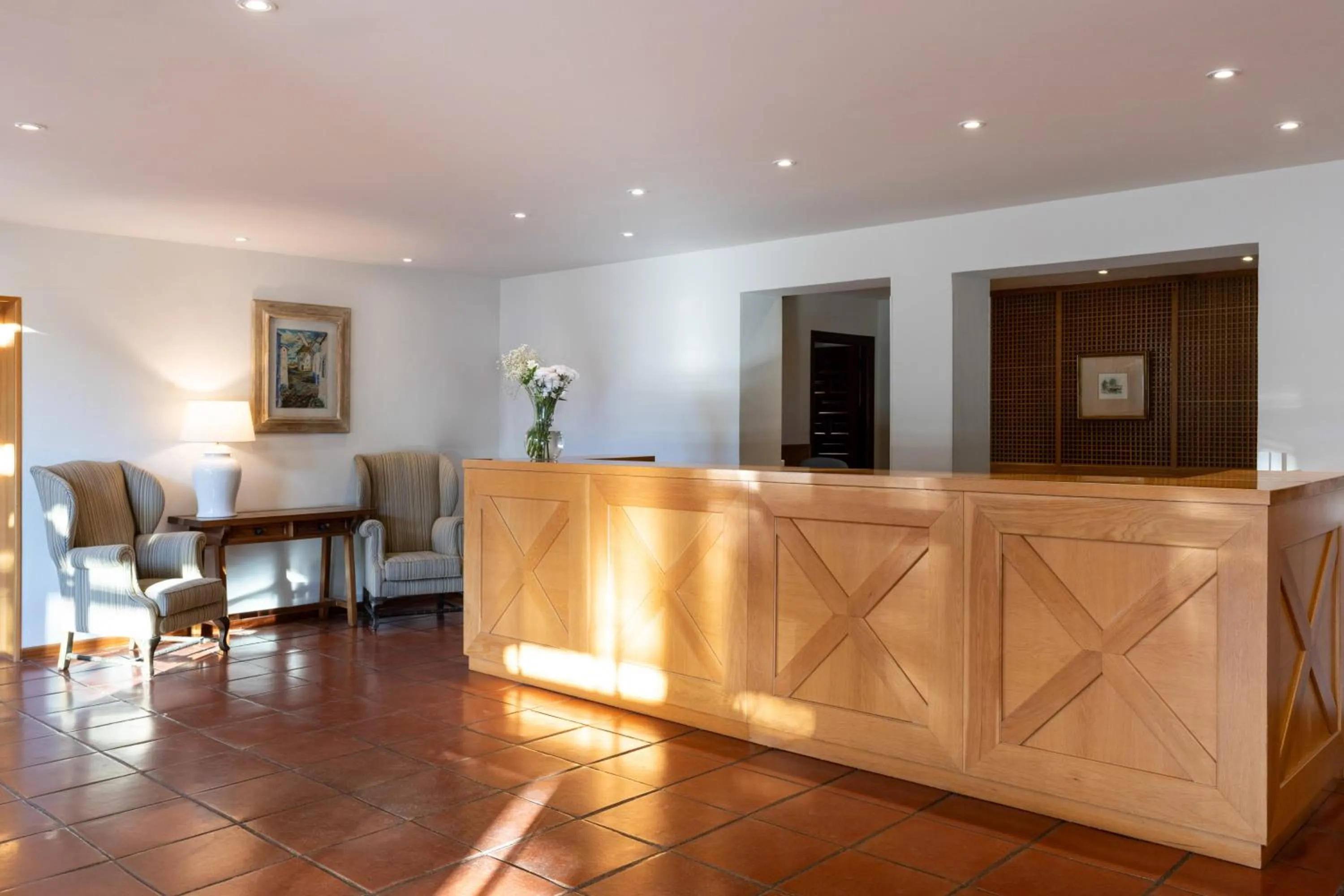 Lobby or reception in Parador de Manzanares