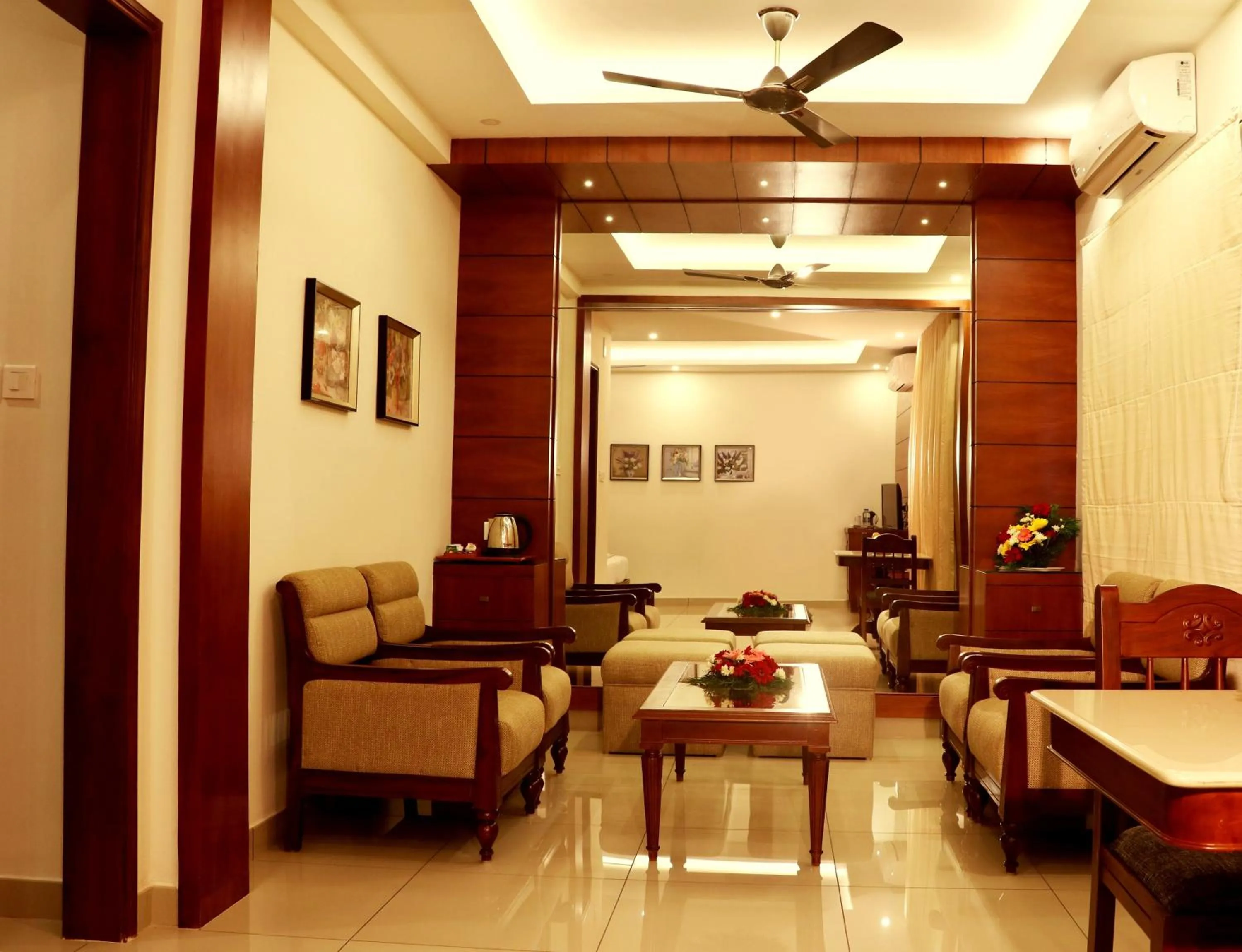 Living room in Bhasuri Inn Guruvayoor