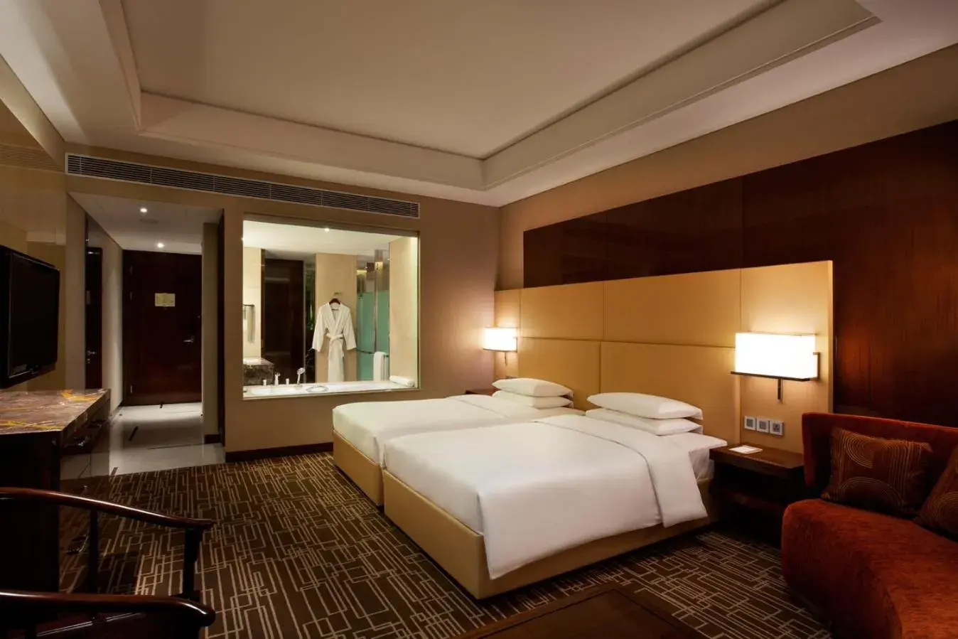 Twin Room - Club Access in Hyatt Regency Jinan Twin Room - Club Access in Hyatt Regency Jinan