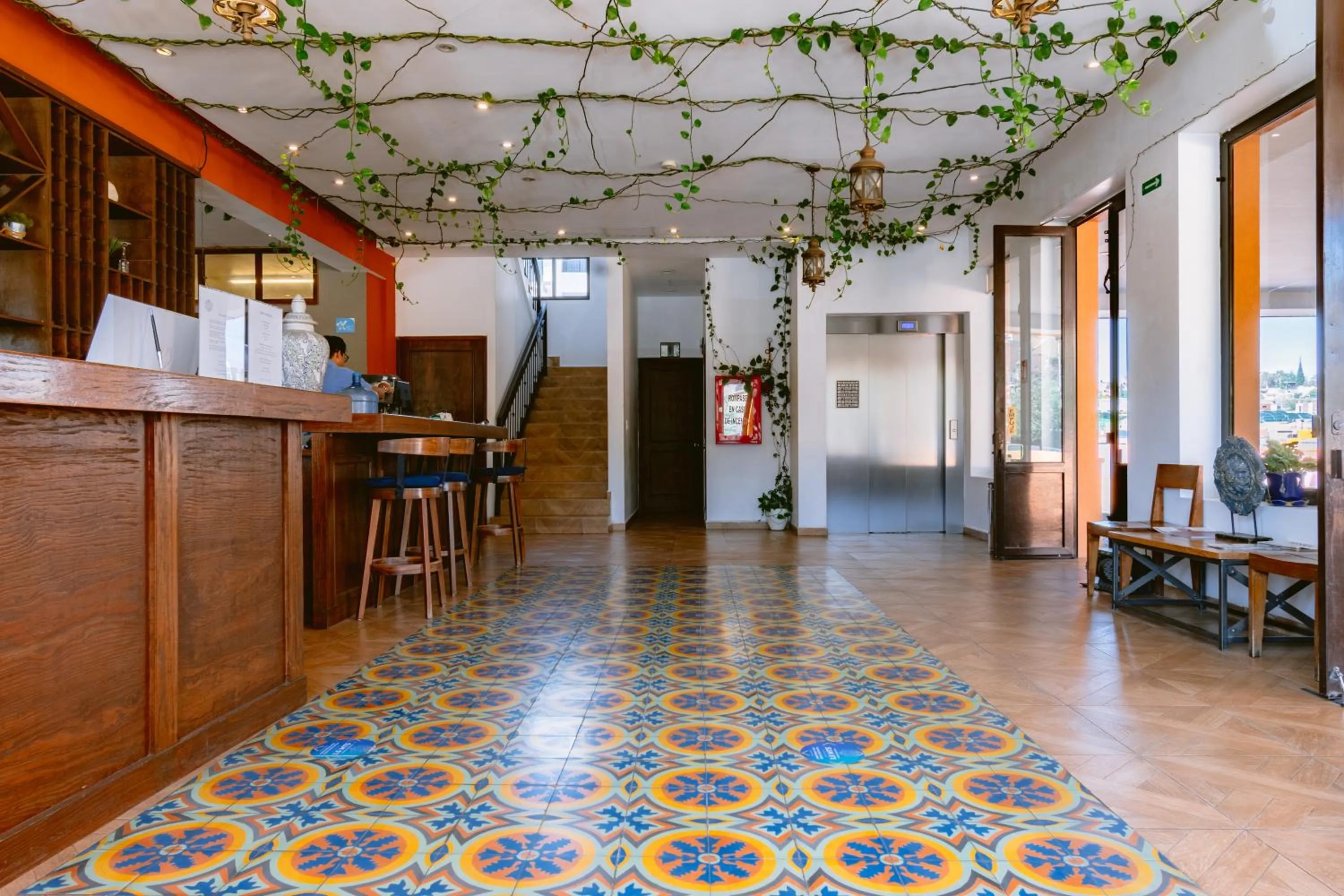 Lobby or reception in Hotel La Estación
