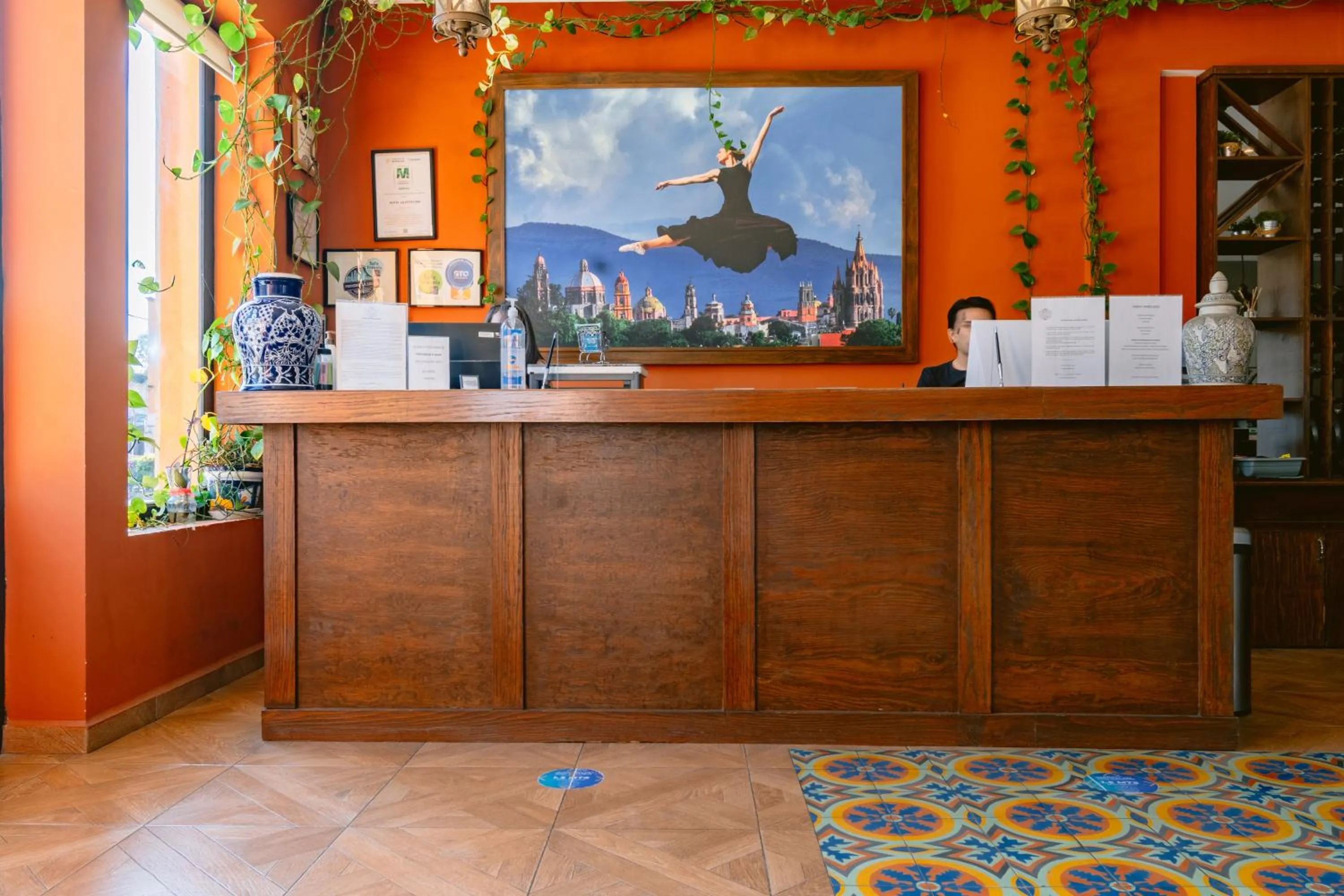 Lobby or reception in Hotel La Estación