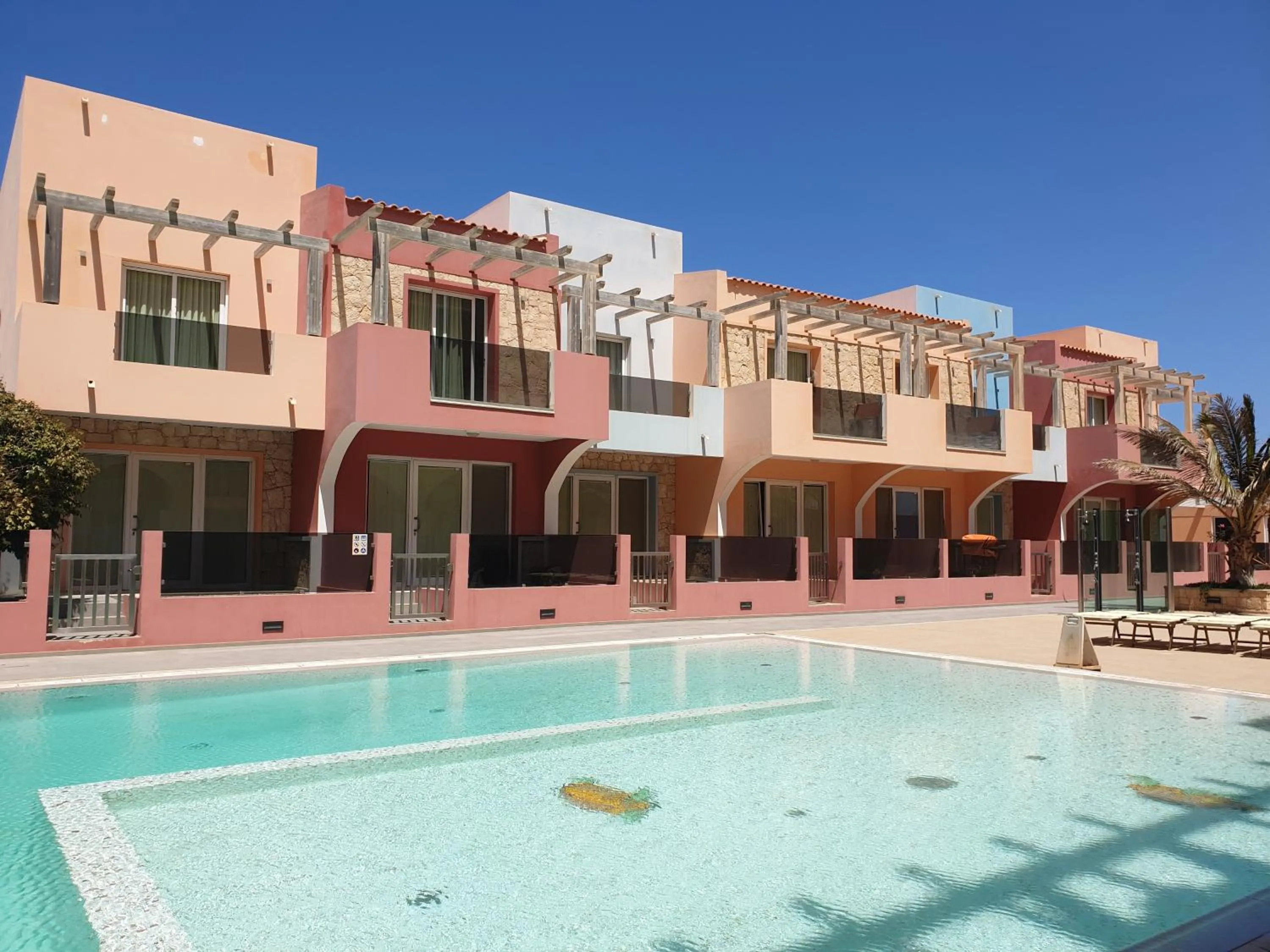 Pool view in Aparthotel Por do Sol