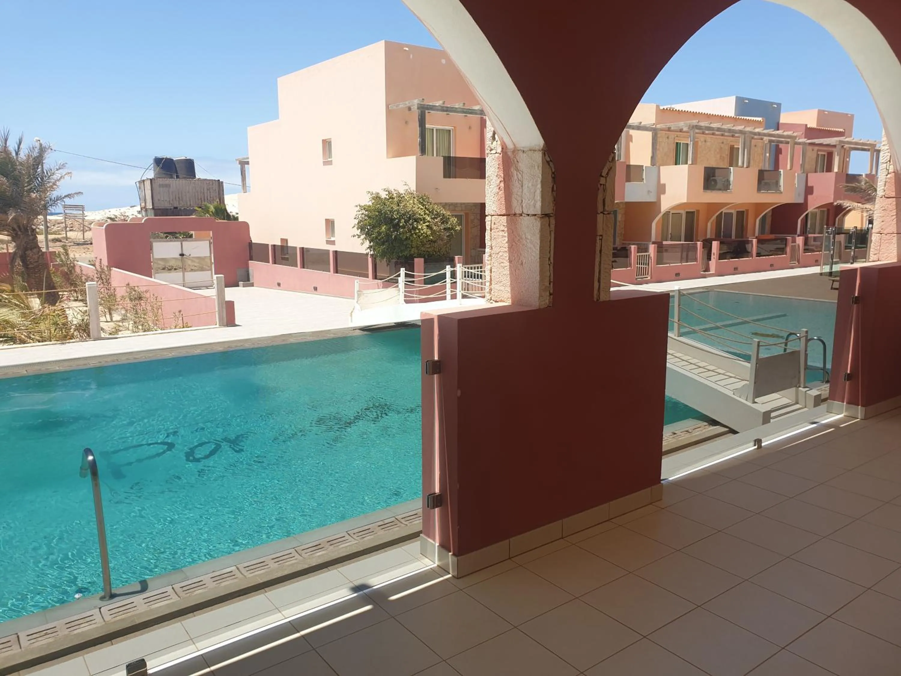 Pool view in Aparthotel Por do Sol