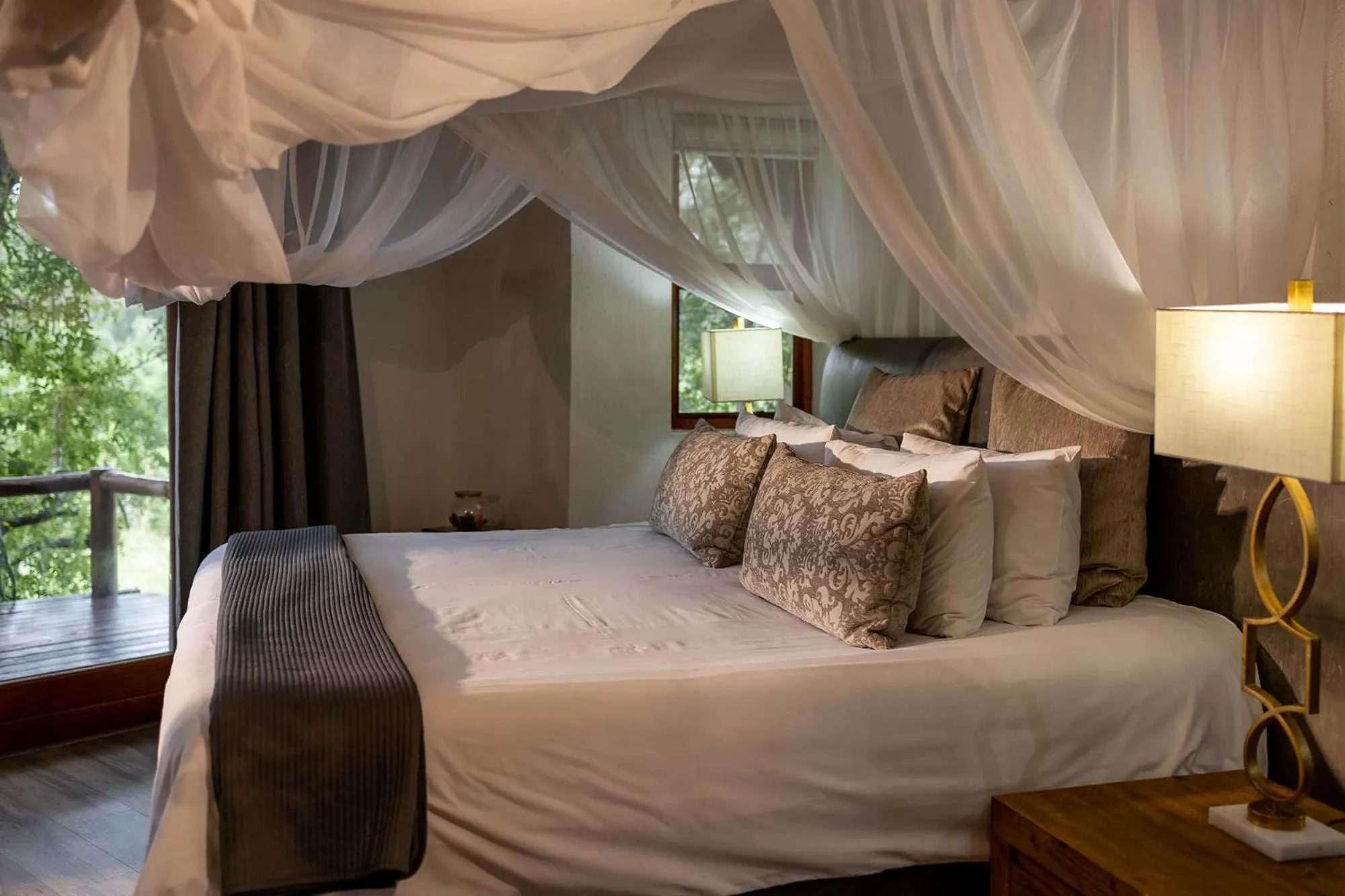 Bed in Karongwe - Kuname Safari Lodge