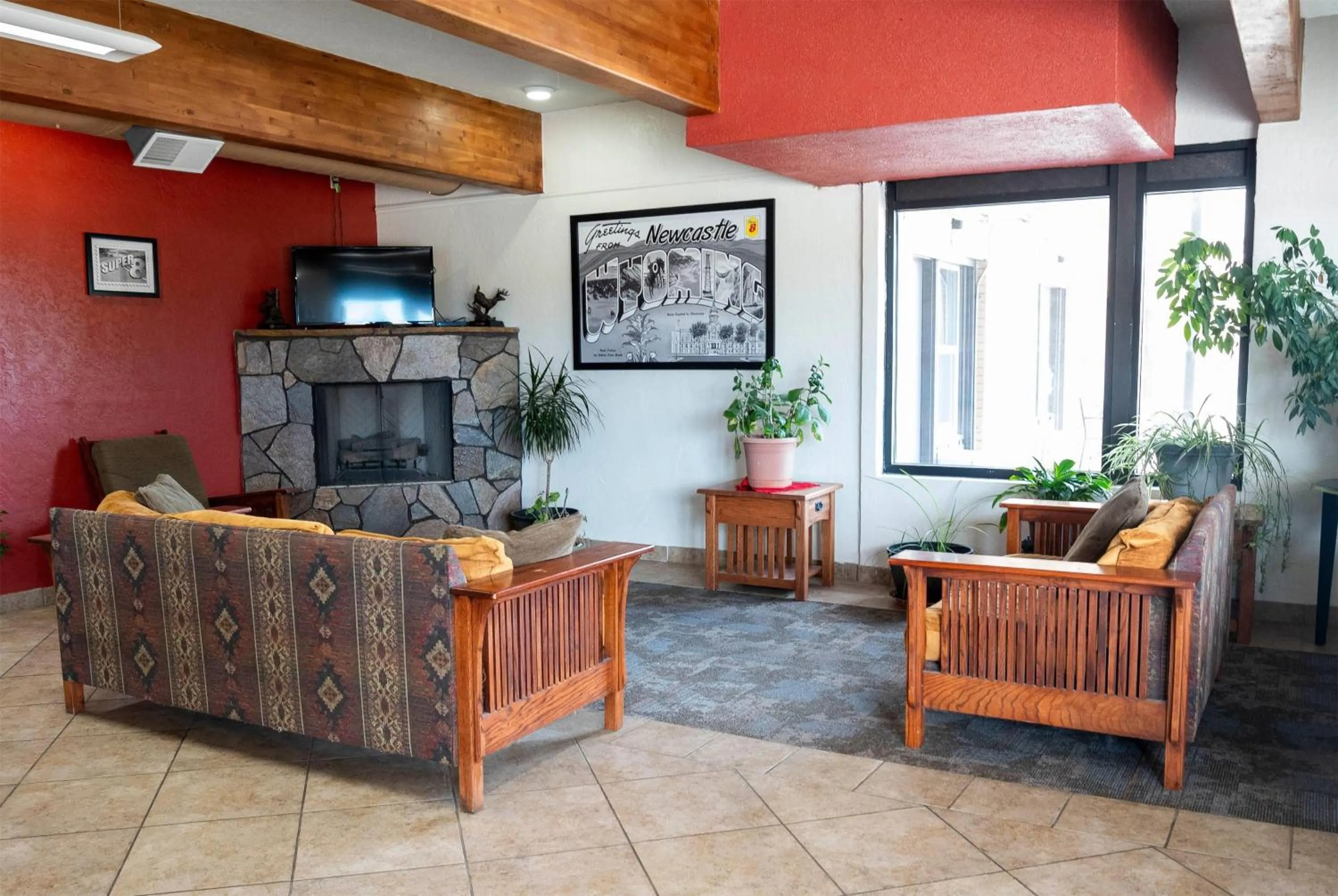 Lobby or reception in Super 8 by Wyndham Newcastle