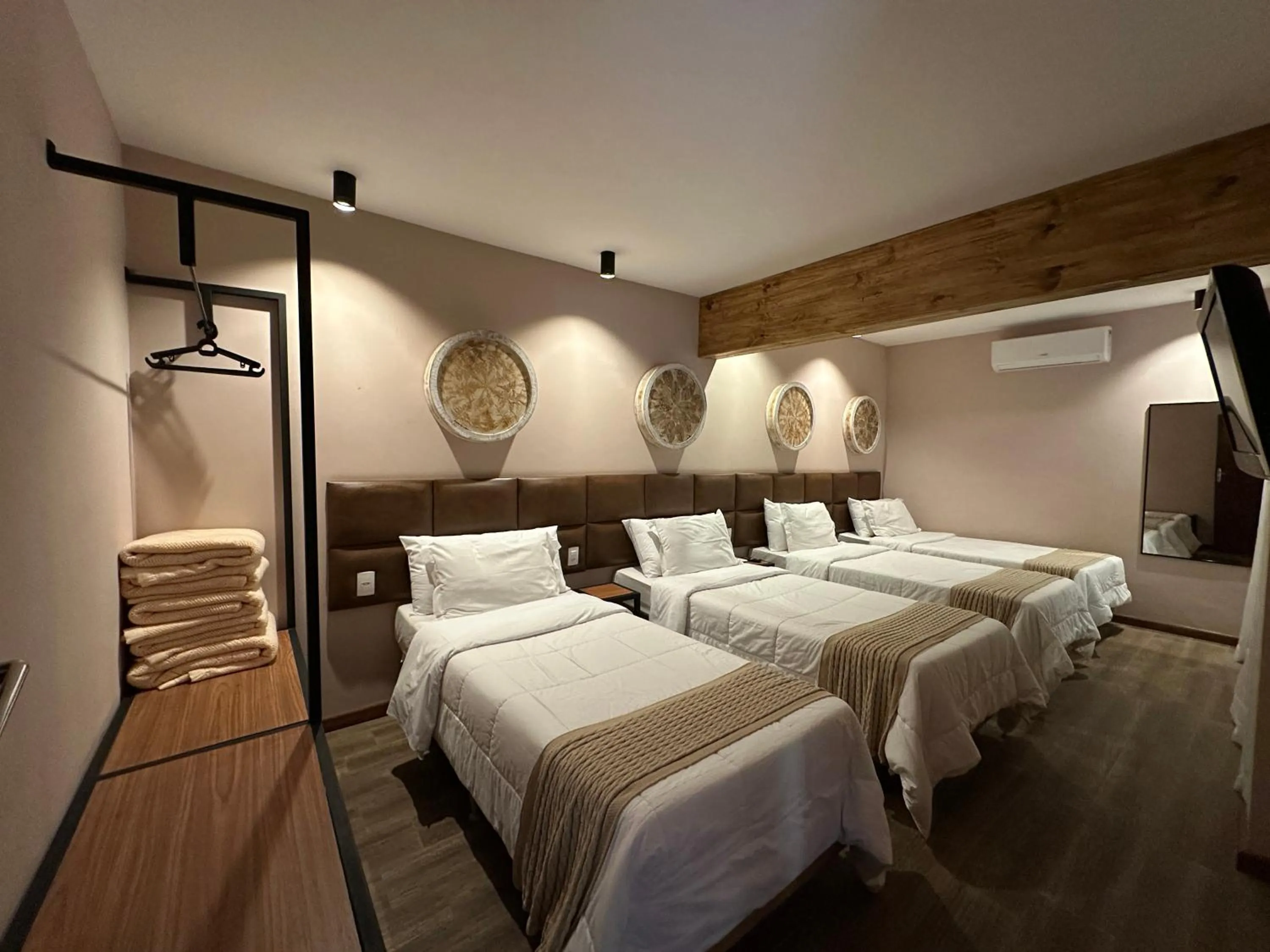 Bed in Hotel Fazenda Vilarejo All Inclusive