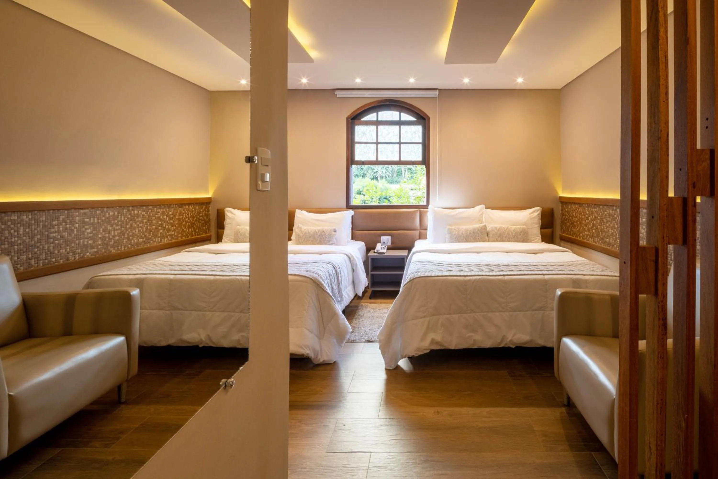 Bed in Hotel Fazenda Vilarejo All Inclusive